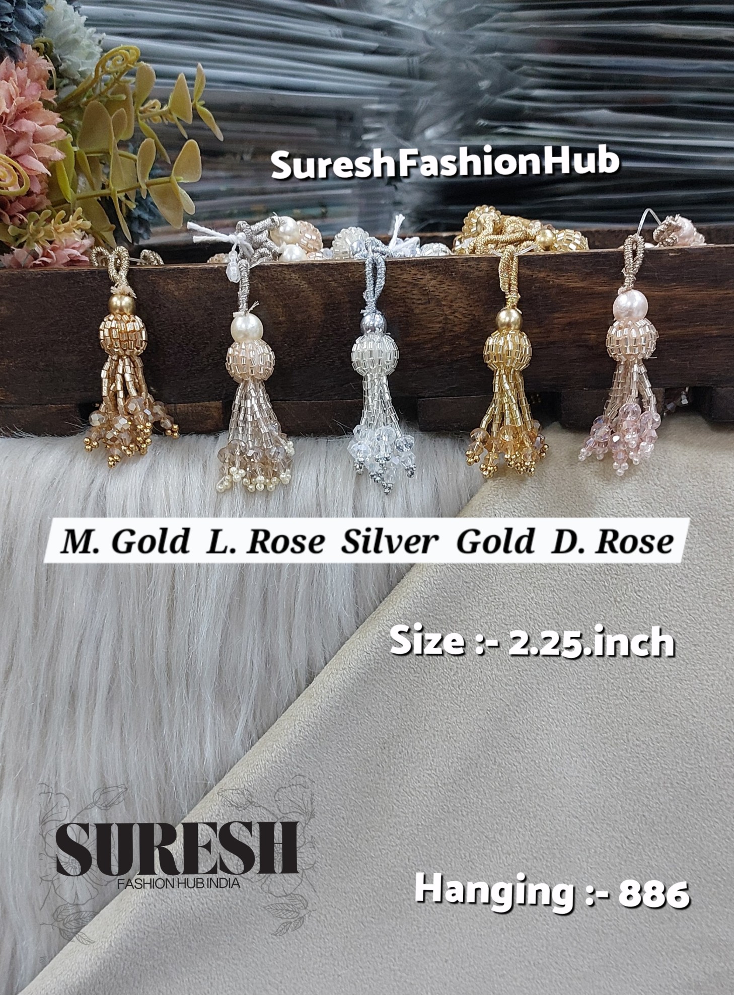 Silver Sparkling Grace Tassel – H-886