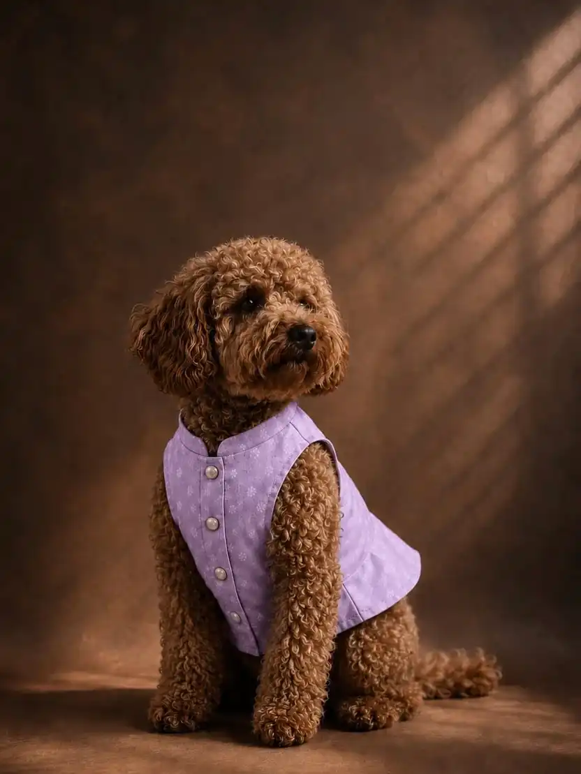 Pawsh Pet Lavender Silk Sherwani for Dogs