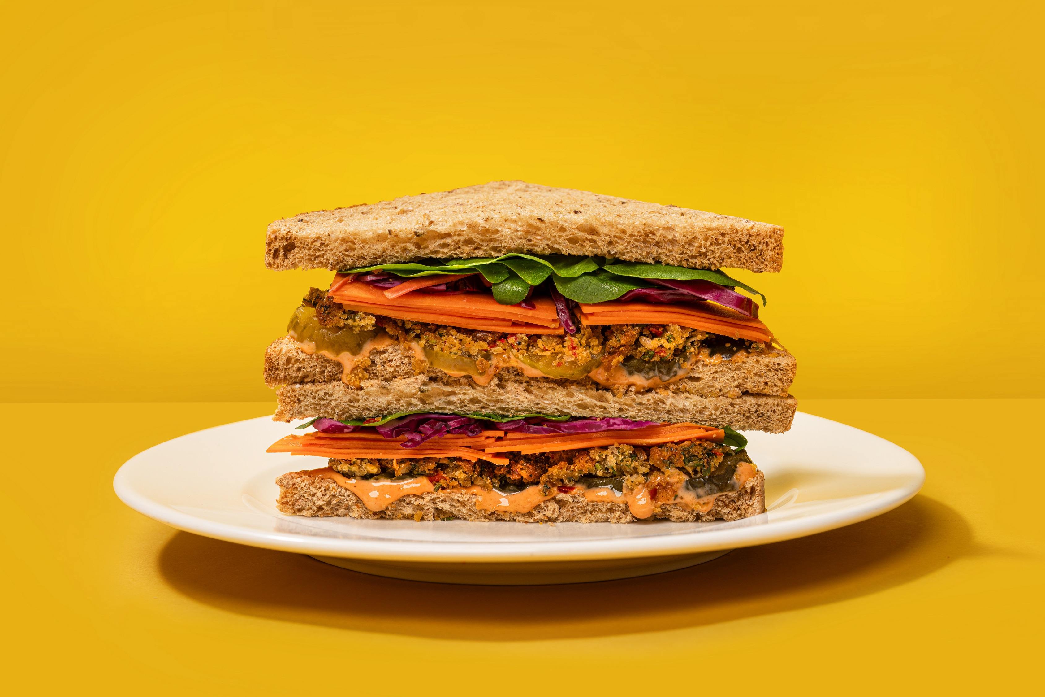 Smoky Carrot & Falafel Sandwich