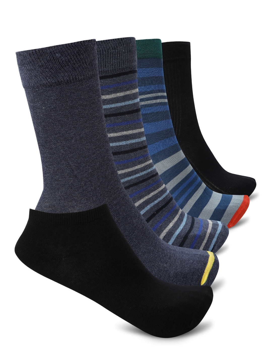 Smarty Pants | Smarty Pants men's pack of 5 solid and printed cotton socks.  0