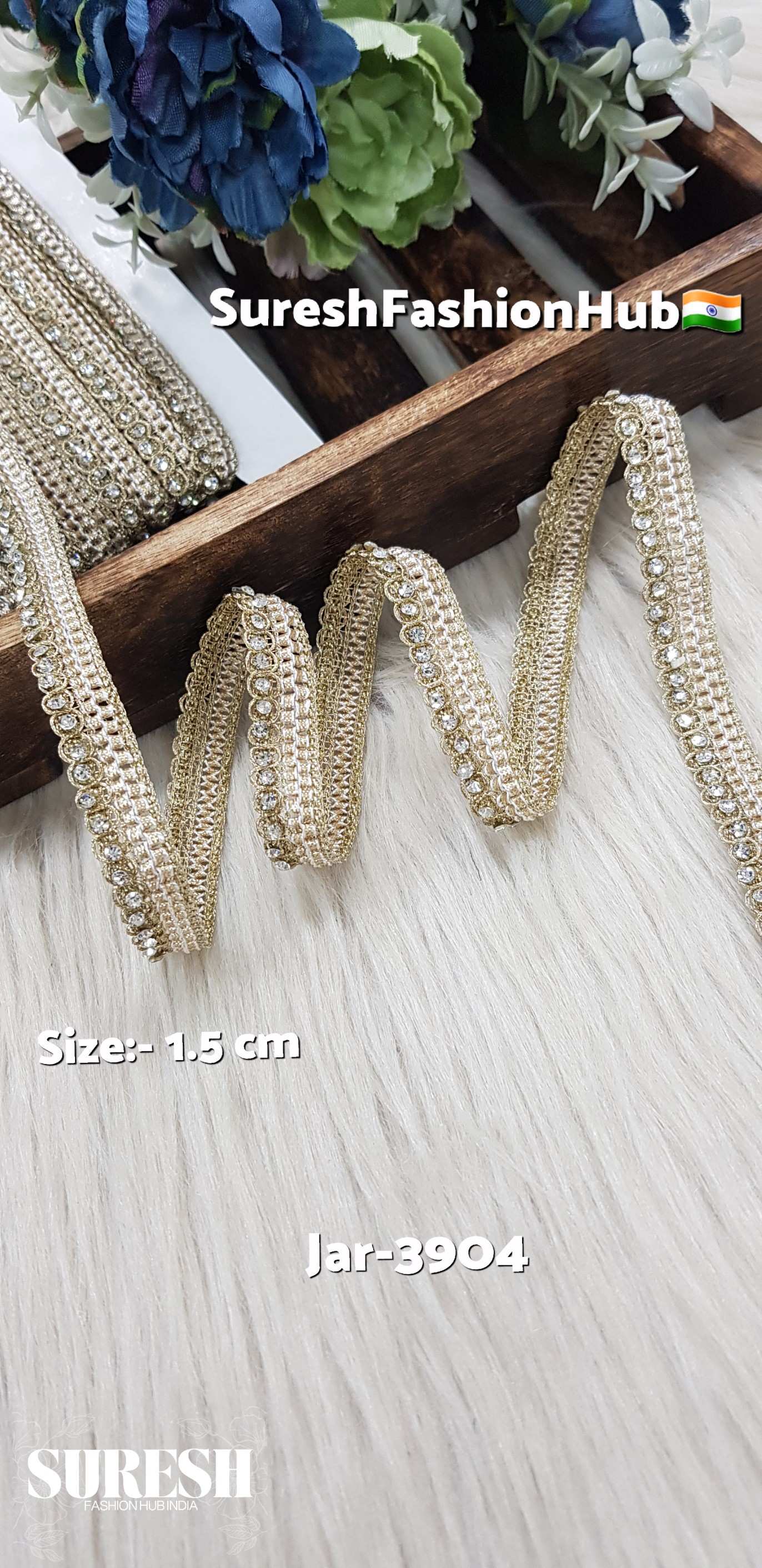 Pearl Diamond Elegance Jhalar Lace