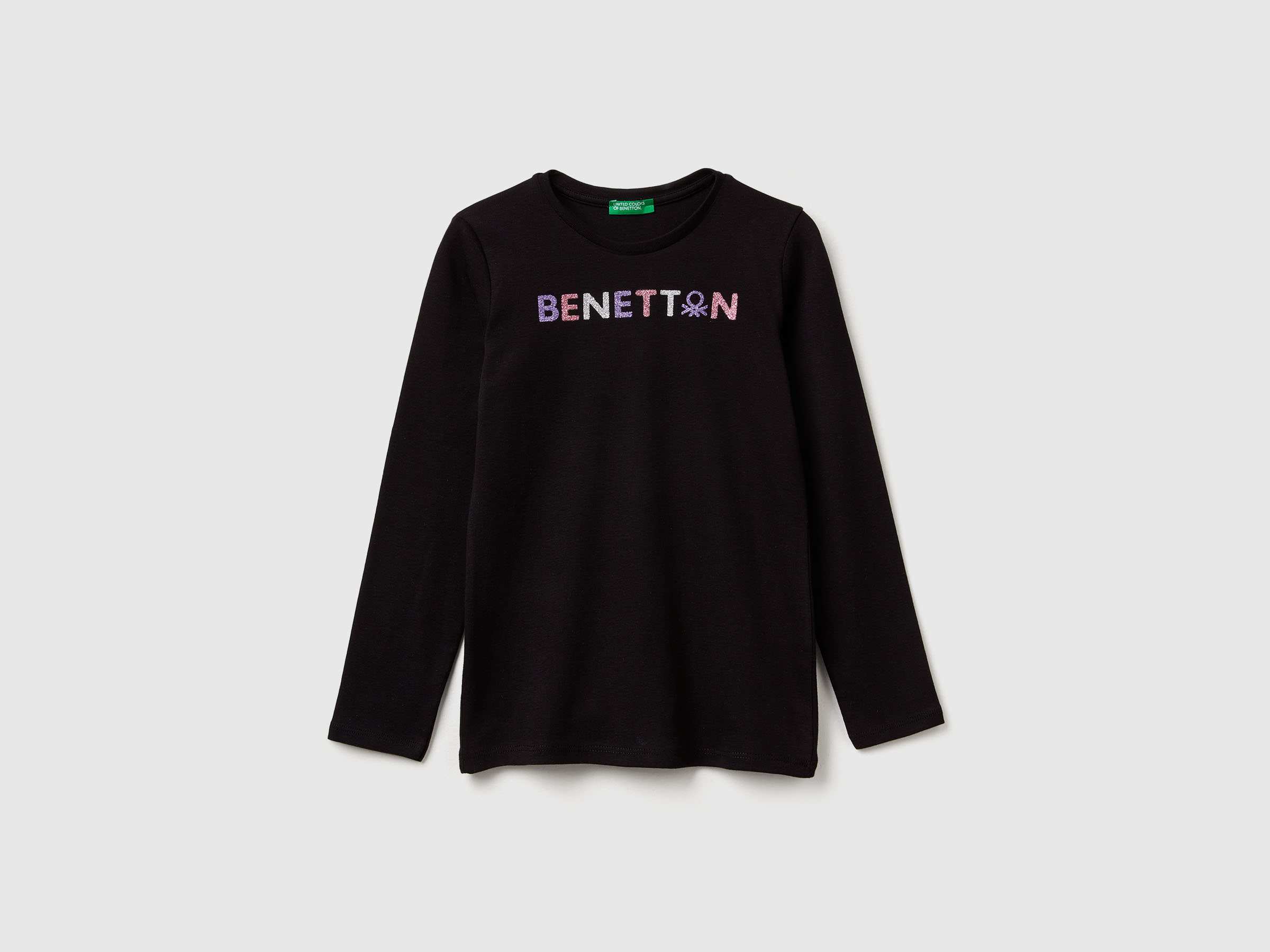 Long Sleeve T-Shirt With Glittery Print