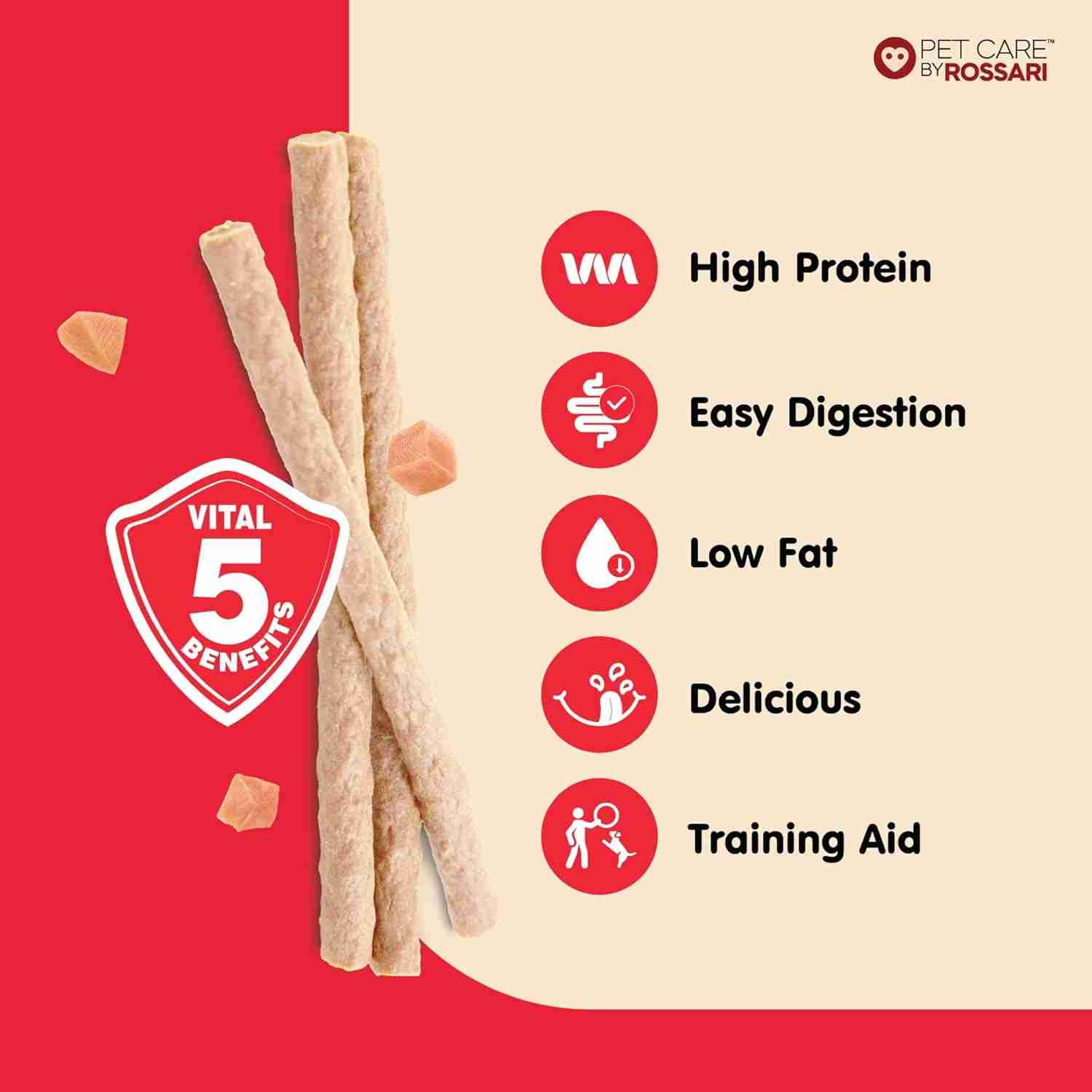 Zippy Chick N' Stix Sticks for Dog Milk 100g