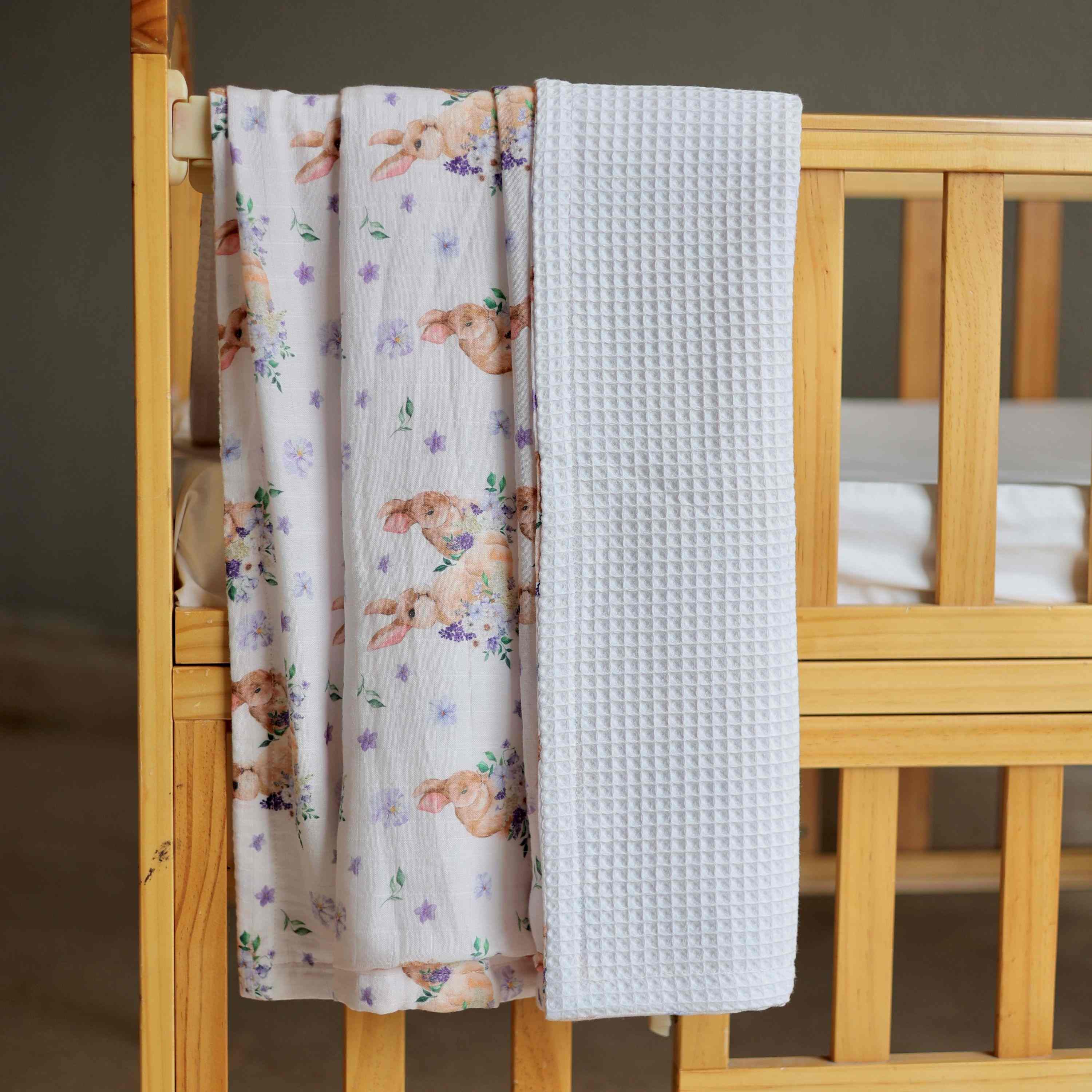 Squirrel Snuggles Muslin Blanket