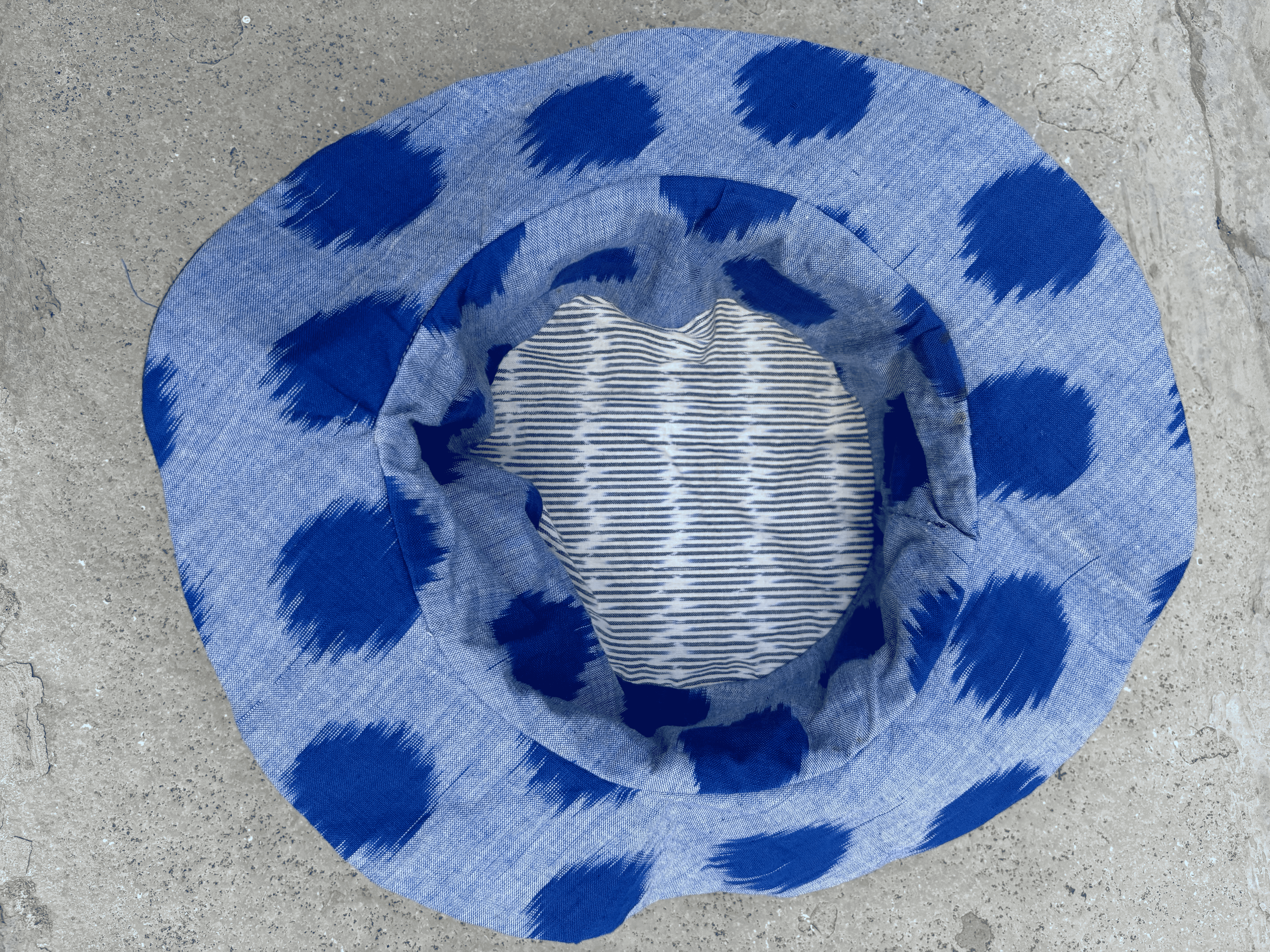 Cotton Multi Ikat Colourshade Hat