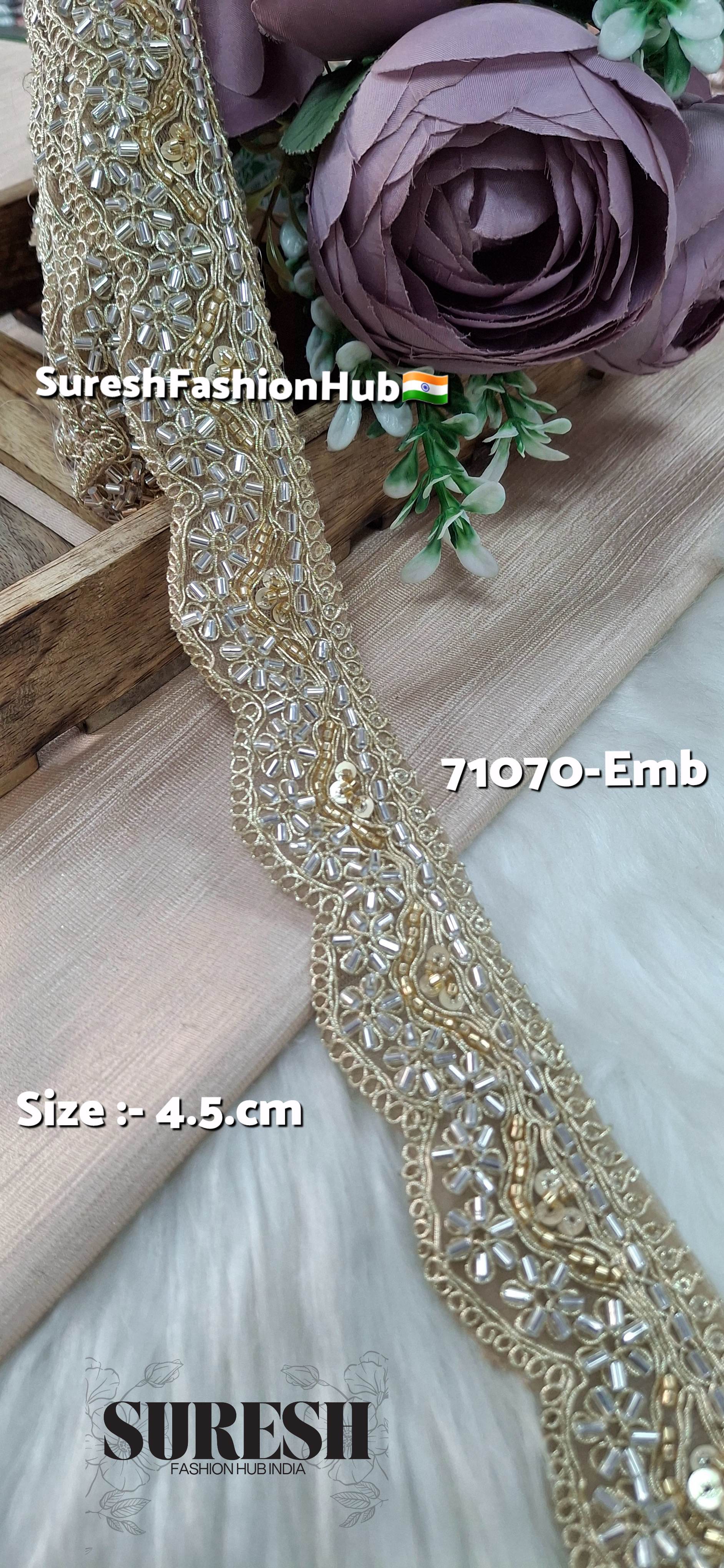 Gold & Silver Mix Royal Embroidery Lace