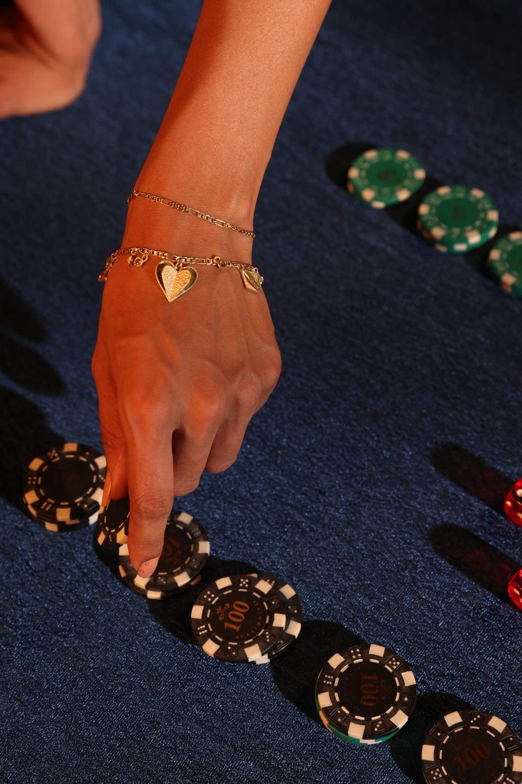Gold Suits Chain Bracelet