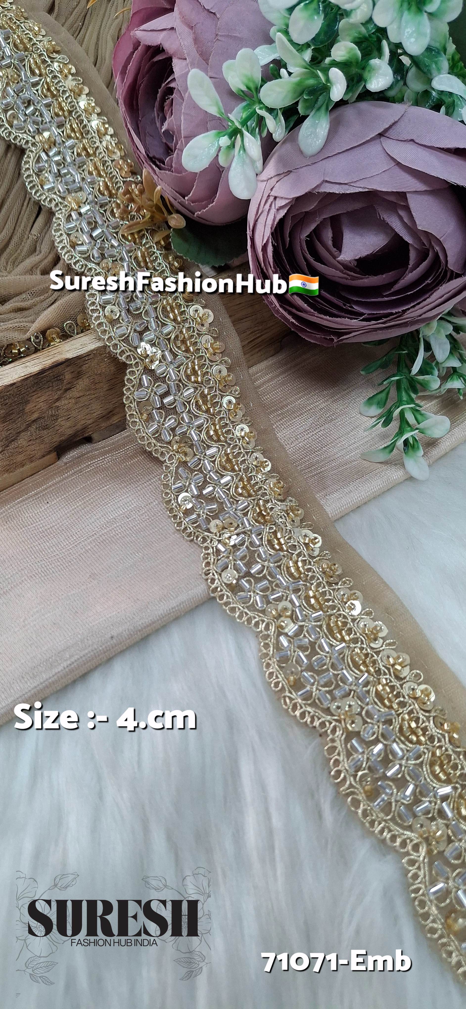 Gold & Silver Mix Royal Embroidery Lace