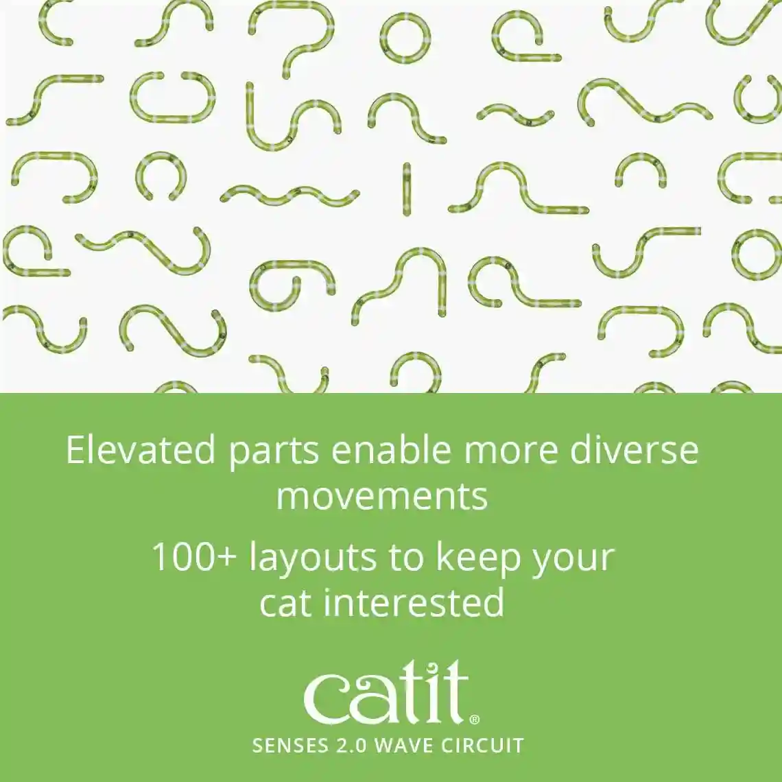 Catit Senses 2.0 Wave Circuit, Cat Play Toys