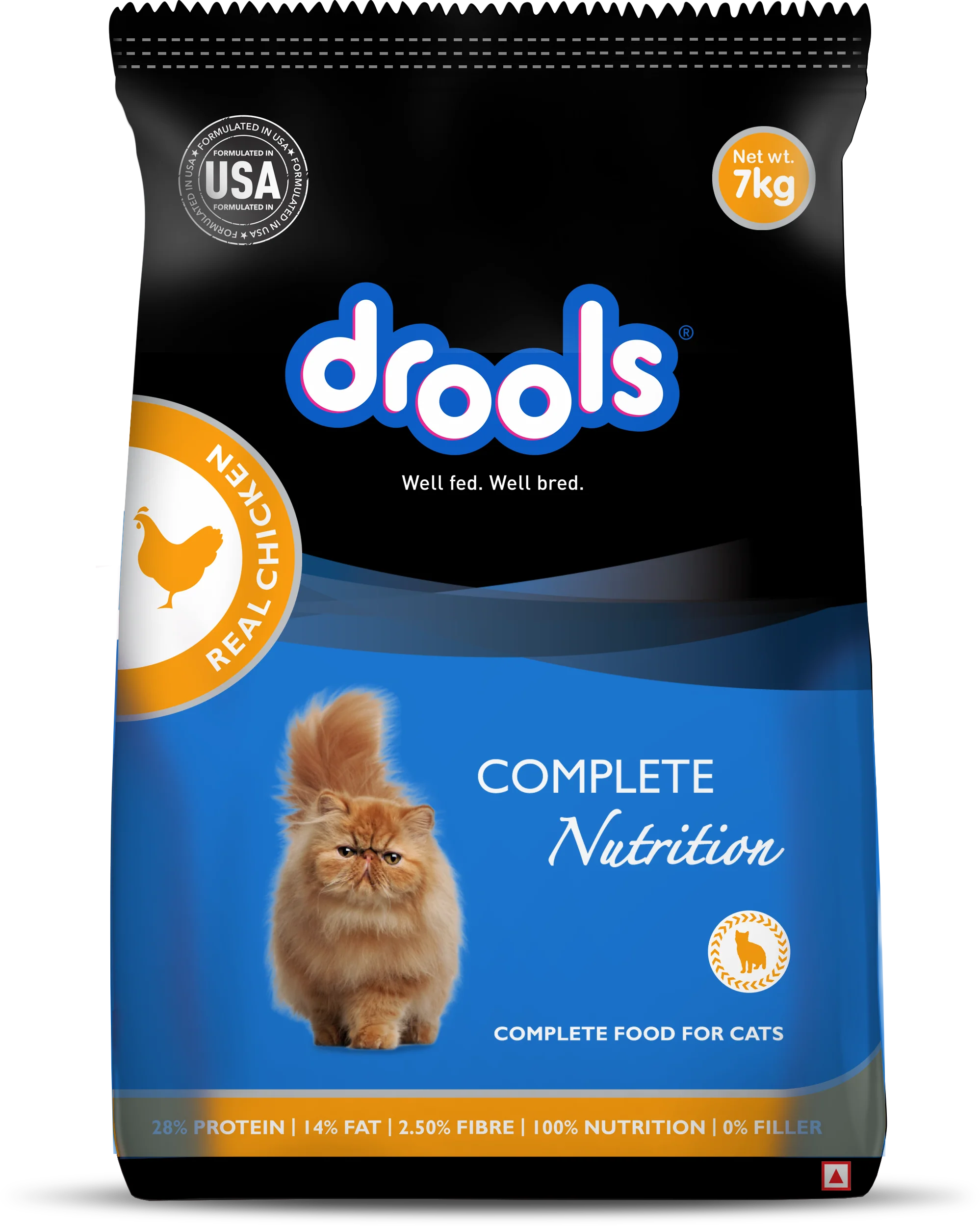 Drools Real Chicken Adult Cat Dry Food, 7 kg
