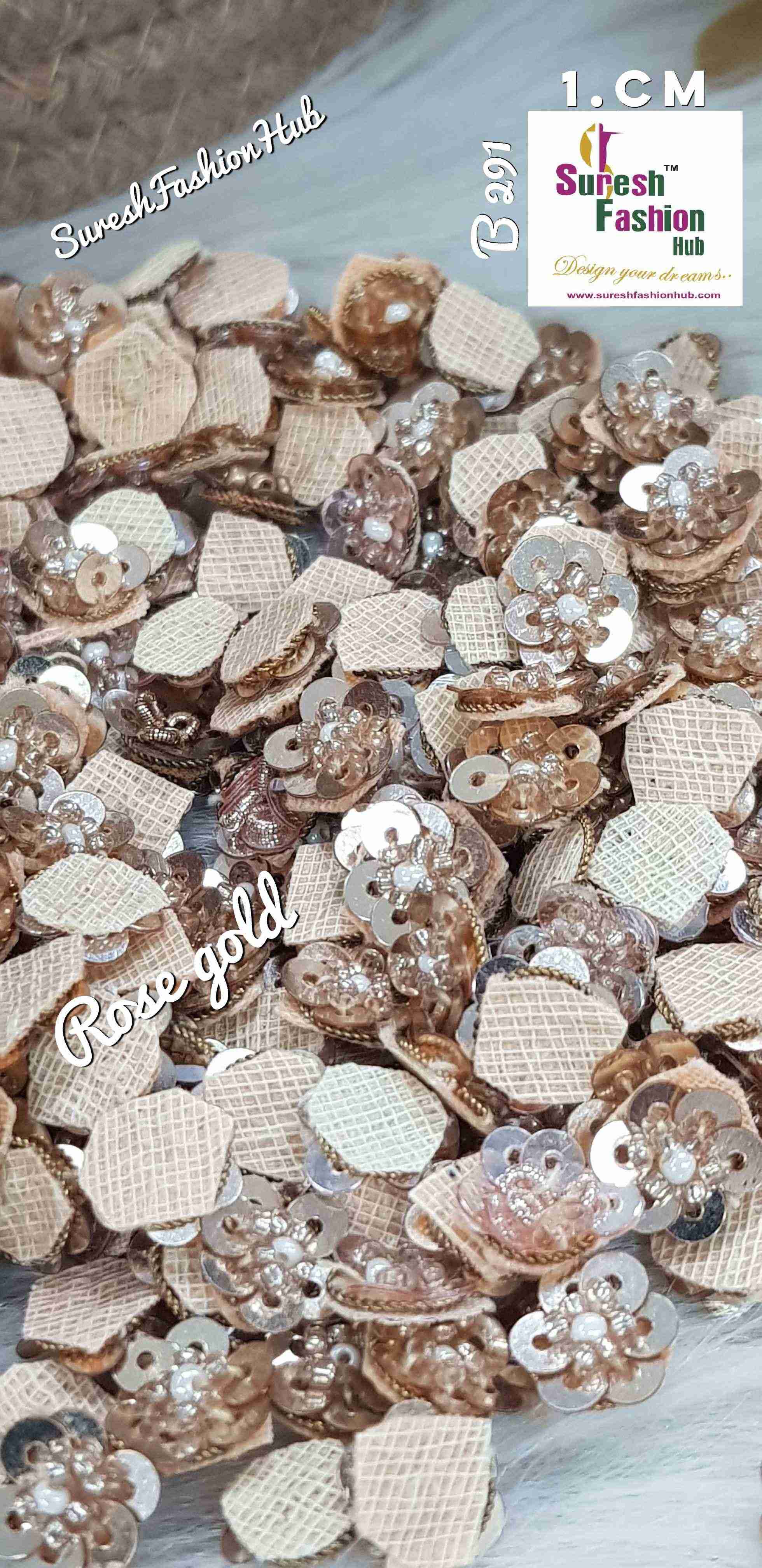 Rose Gold Floral Elegance Hand-Stitched Butties Pack