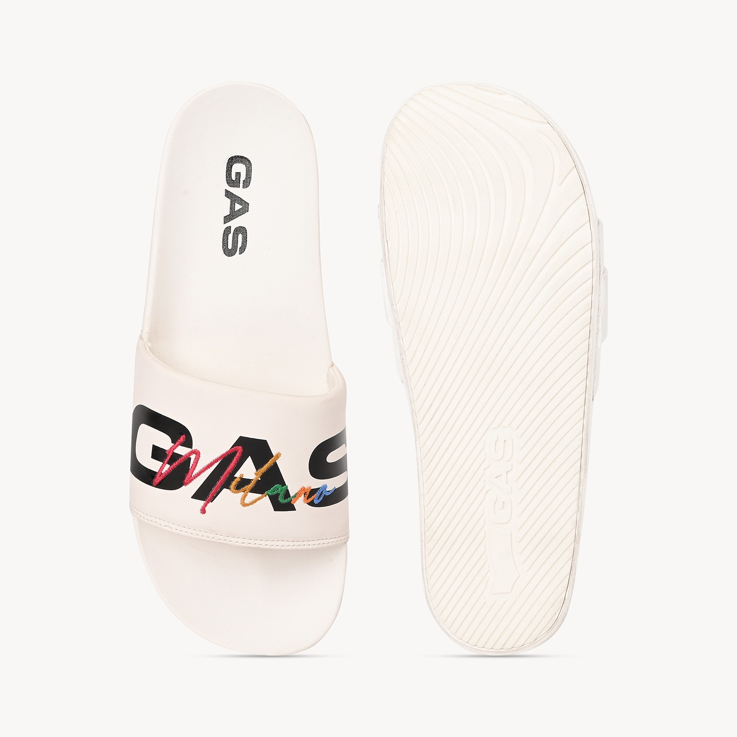 GAS | Men's LuxeEdge White Slides|4