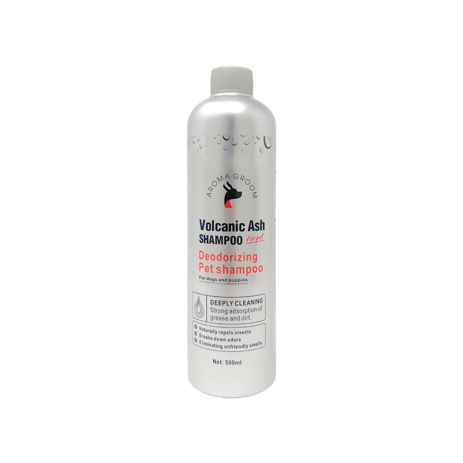 Aroma Groom Volcanic Ash Deodrizing Shampoo, 500 ml