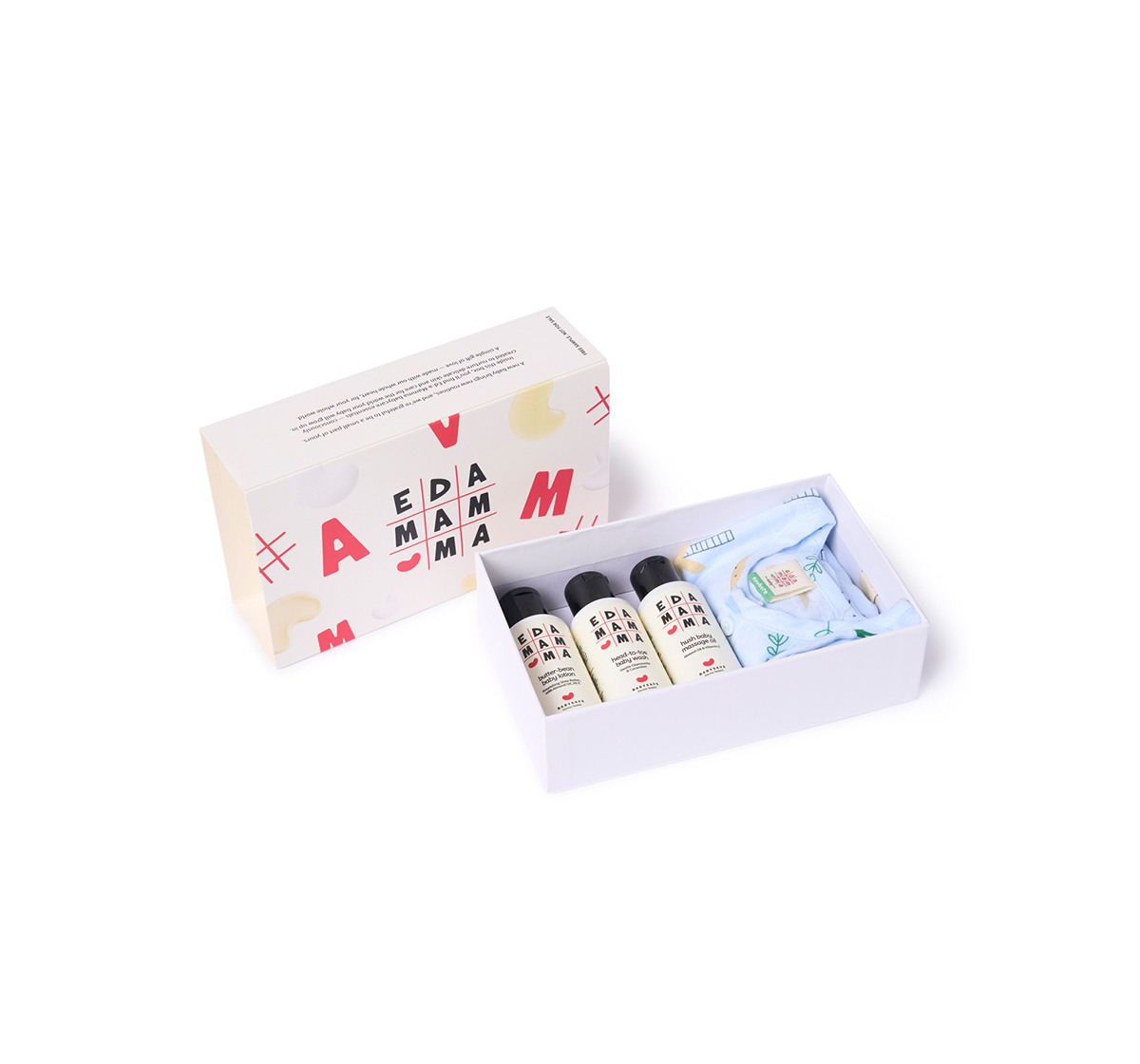 Ed-a-Mamma Welcome Baby Care & Apparel Gift Set (4-Piece) – Newborn Layette & Skincare Essentials Box