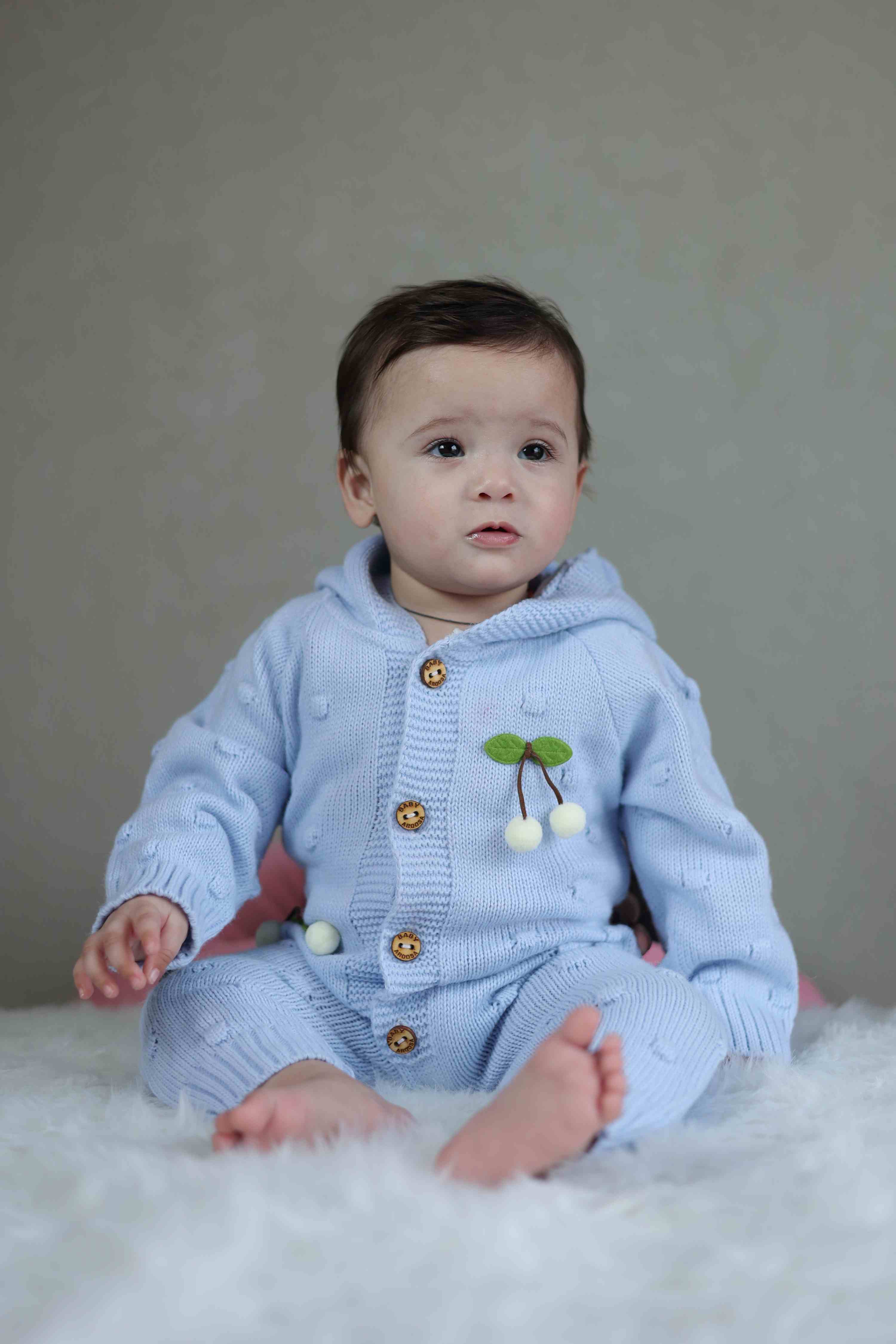 BlueBerry Cherry Knitted Winter Jumpsuit