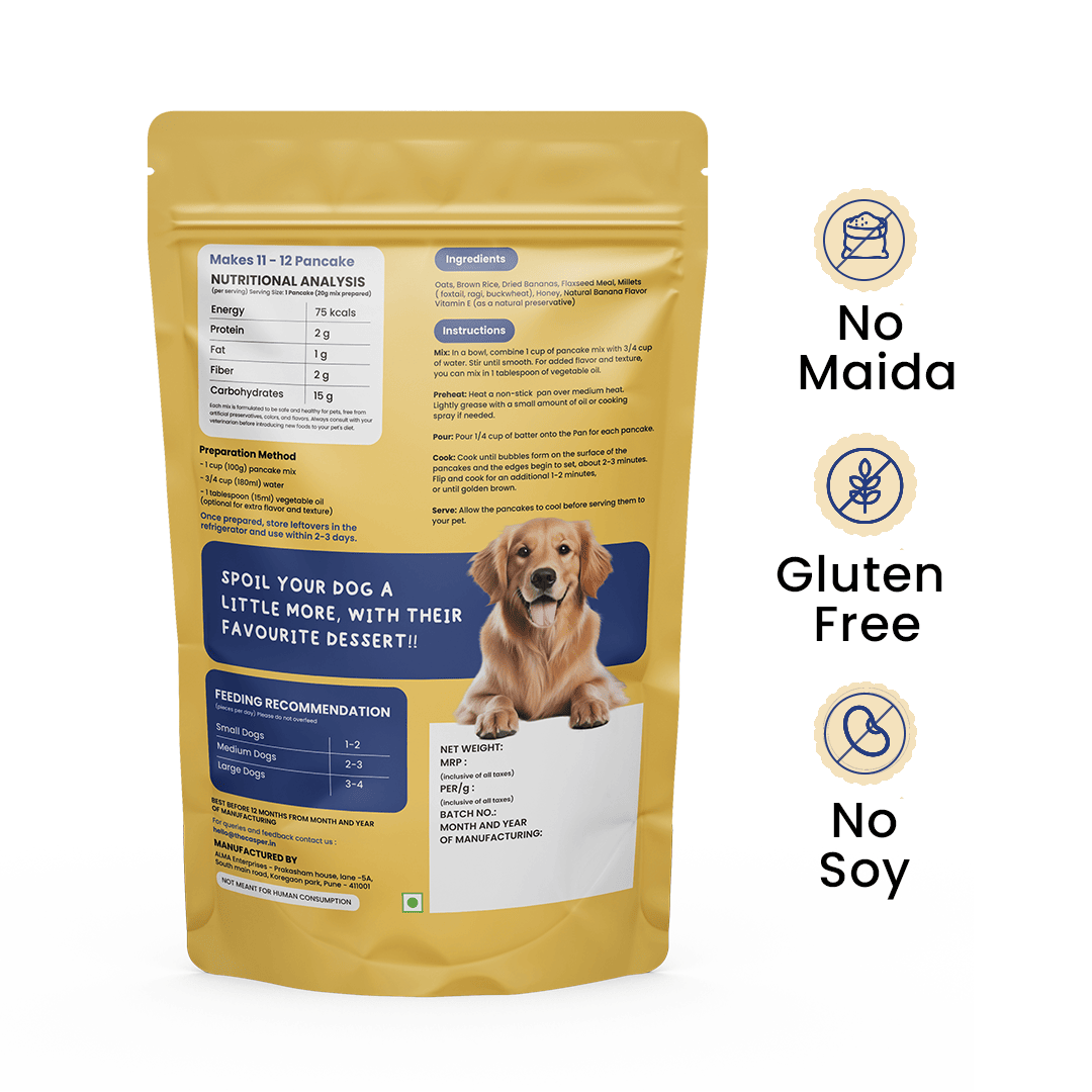 Casper Pancake Mix Banana Flavour Dog Treat - 250g