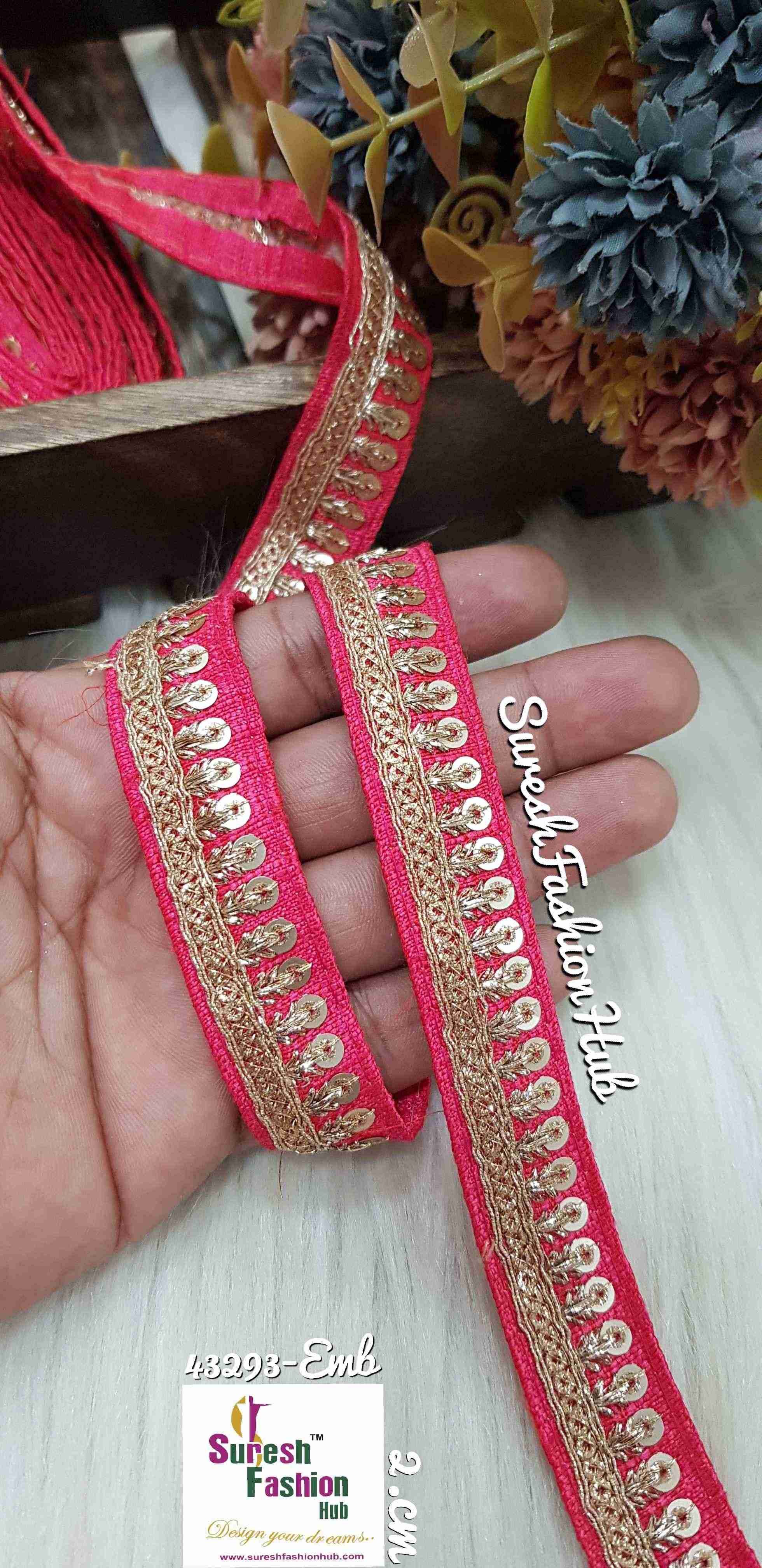 Midnight Gajari  Sparkle Fusion Lace - 1 Inch
