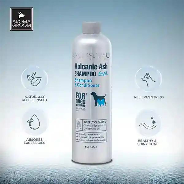 Aroma Groom Volcanic Ash Shampoo & Conditioner – 500 ml