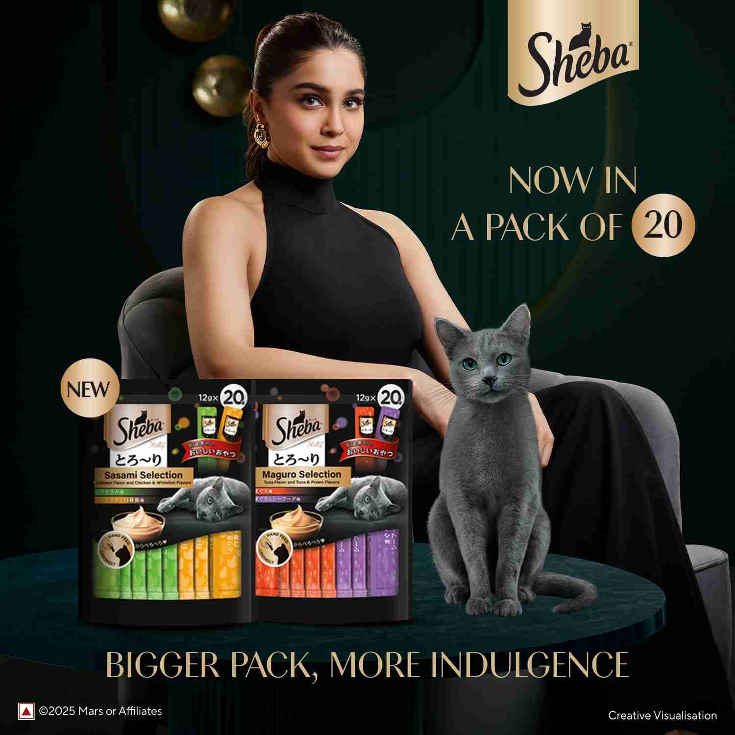 Sheba Chicken & Chicken Whitefish Sasami Selection Melty Premium Cat Treats