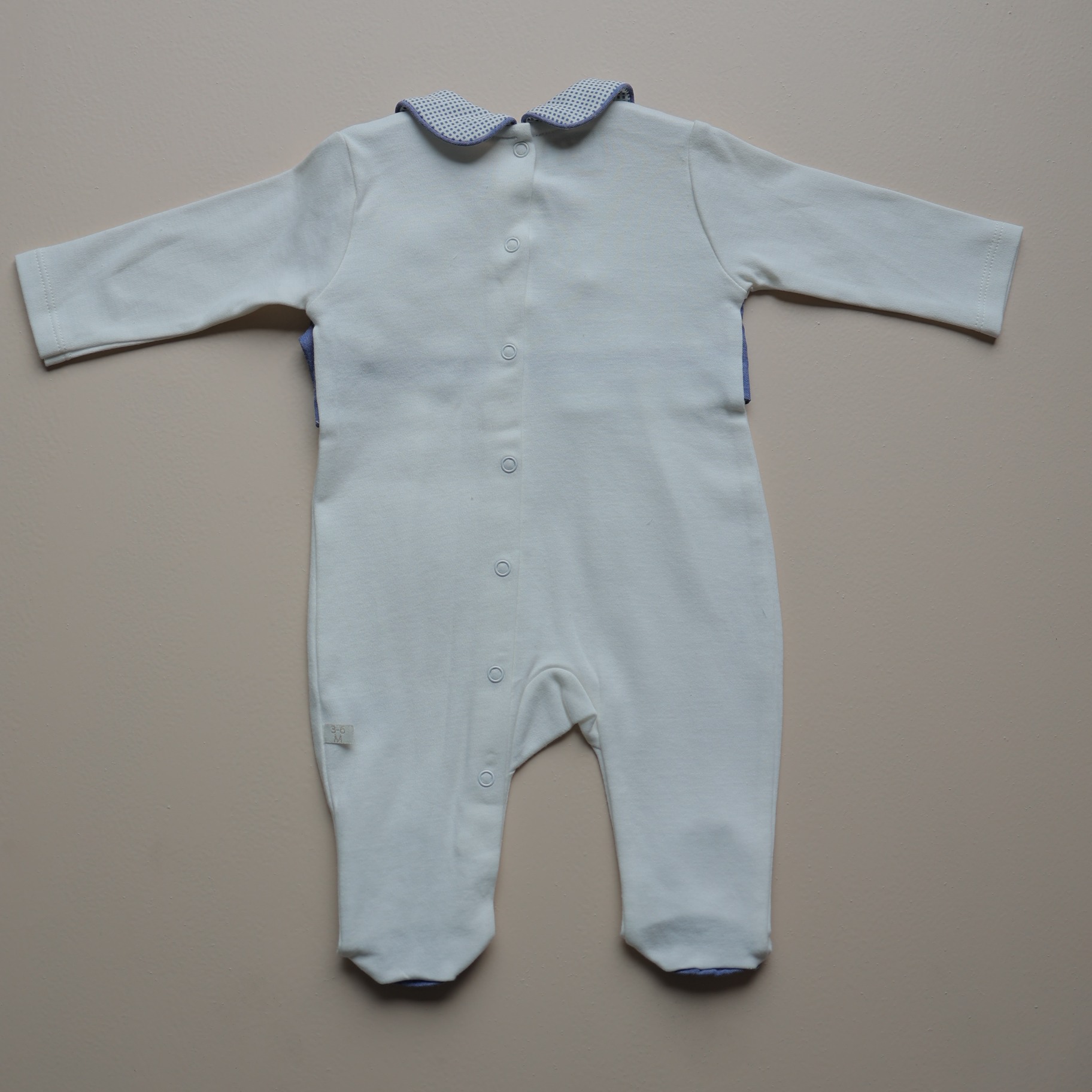 Blue Dots & Collar Charm Romper