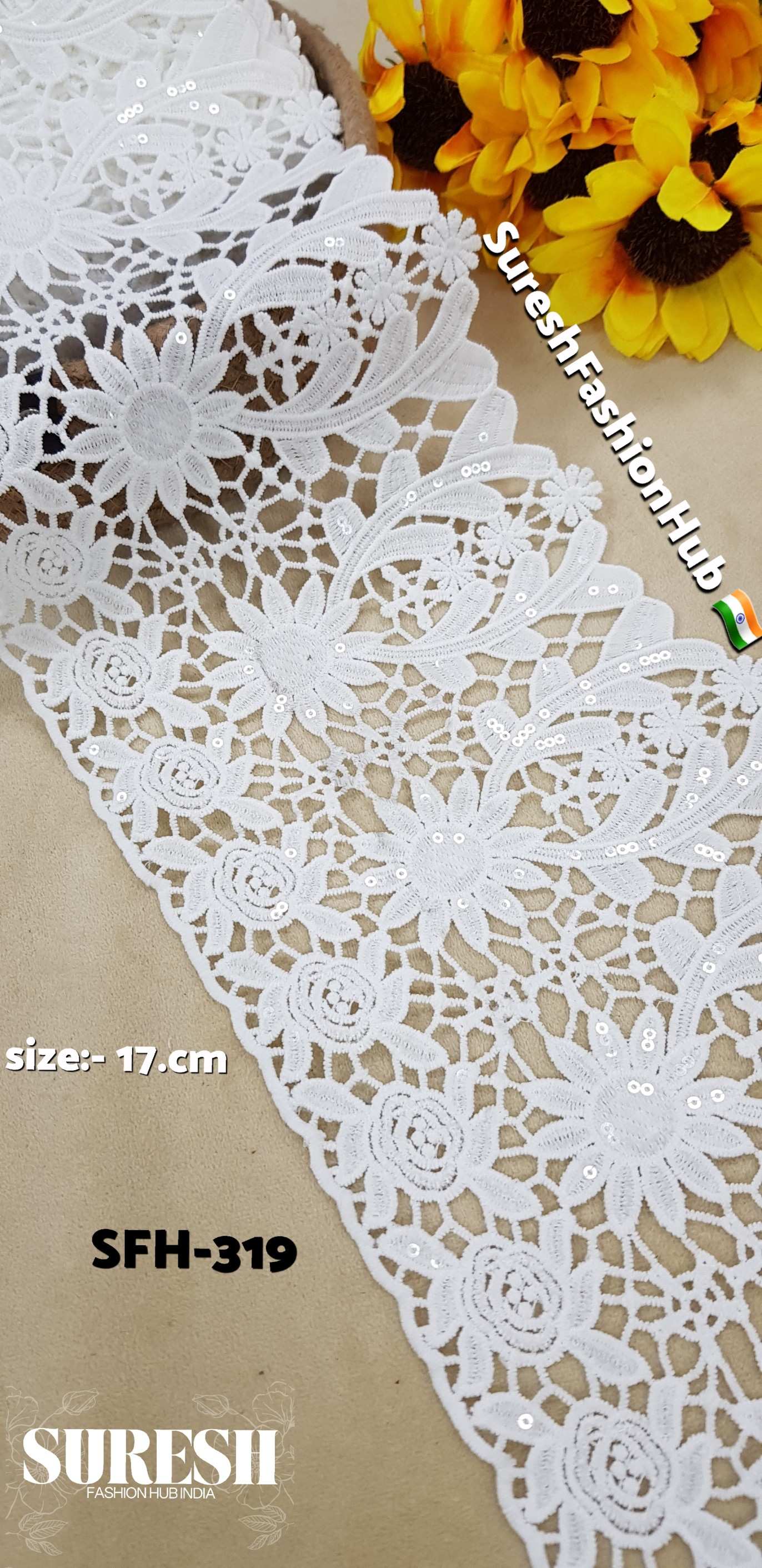 Imported GPO Cutwork Lace