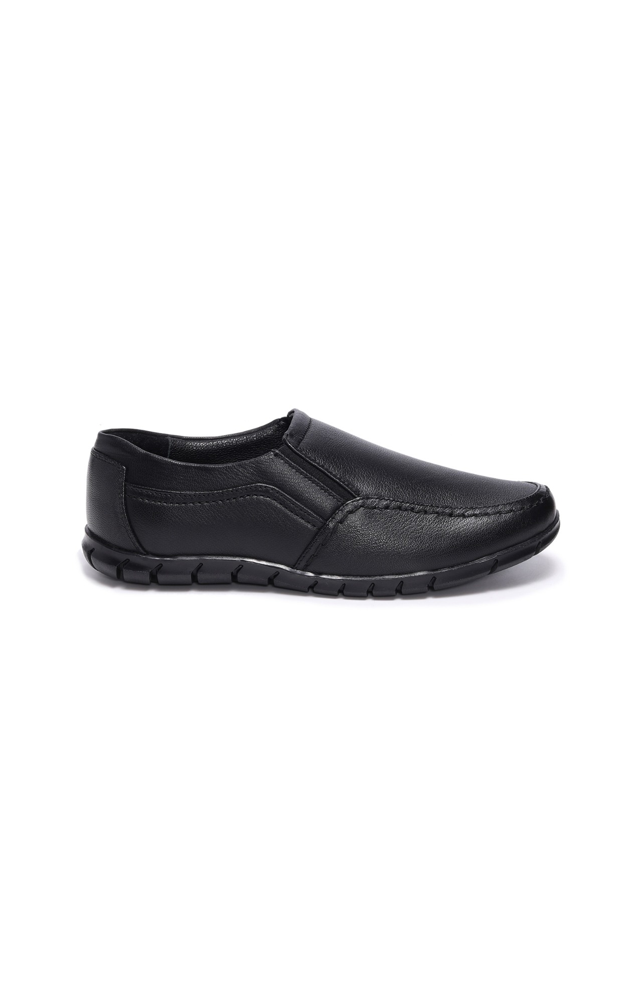 Men Black Titas Formal Slip-Ons