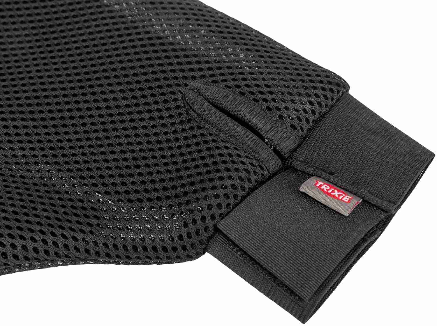 Trixie Fur Care Glove, Wire Bristles with Tips (Dark Grey/Blue)