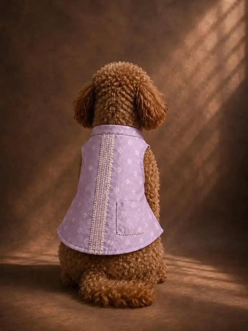 Pawsh Pet Lavender Silk Sherwani for Dogs