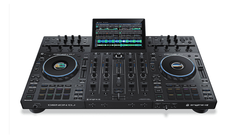 Denon DJ Prime 4+, advanced standalone DJ system, White 1