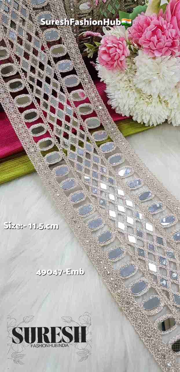 Rose Gold Twin Scallop Mirror Dori Lace-49047