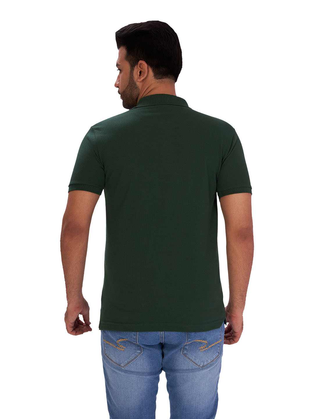 D'cot by Donear Men's Green Cotton T-Shirts