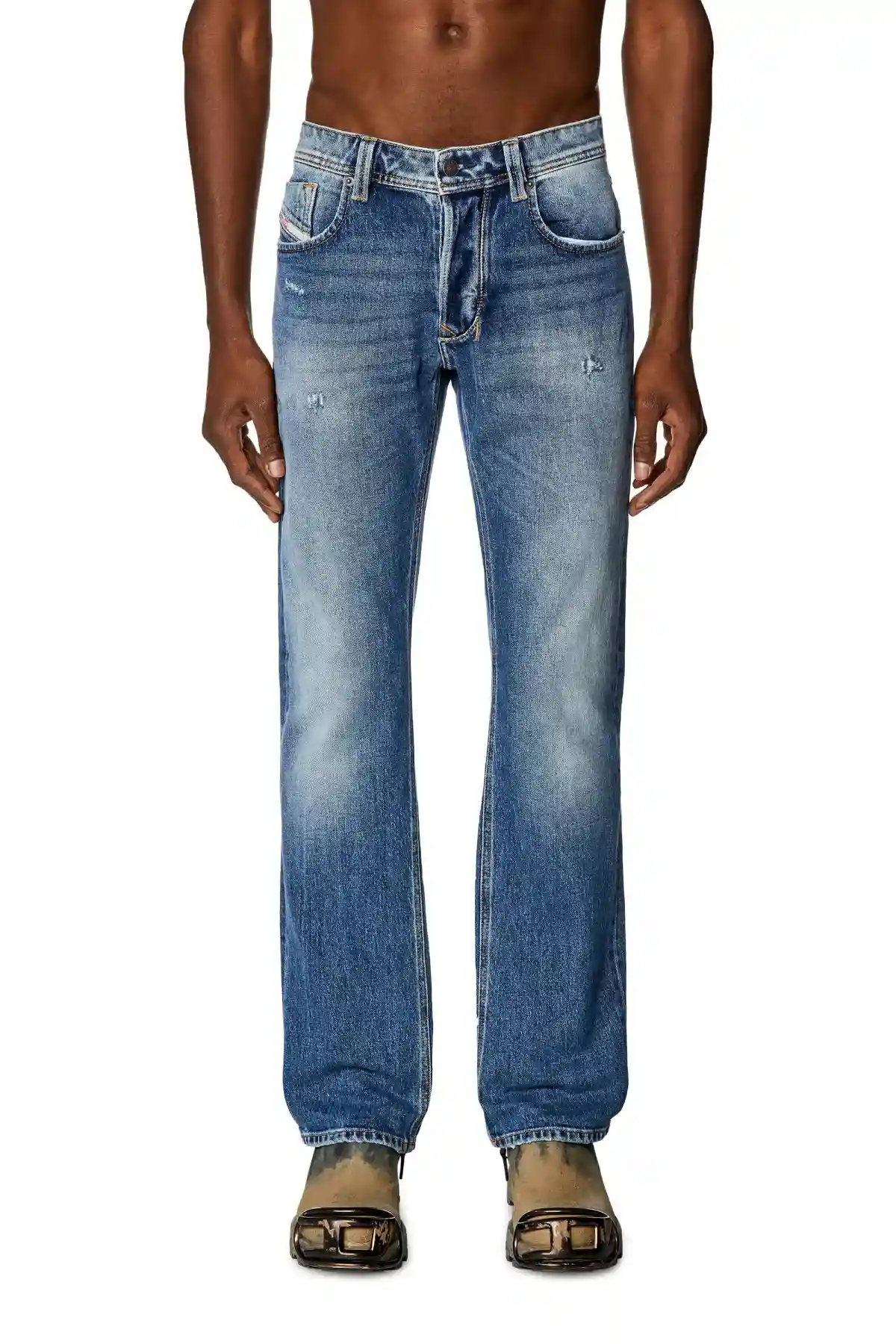 Medium Blue Straight Fit- Larkee Jeans