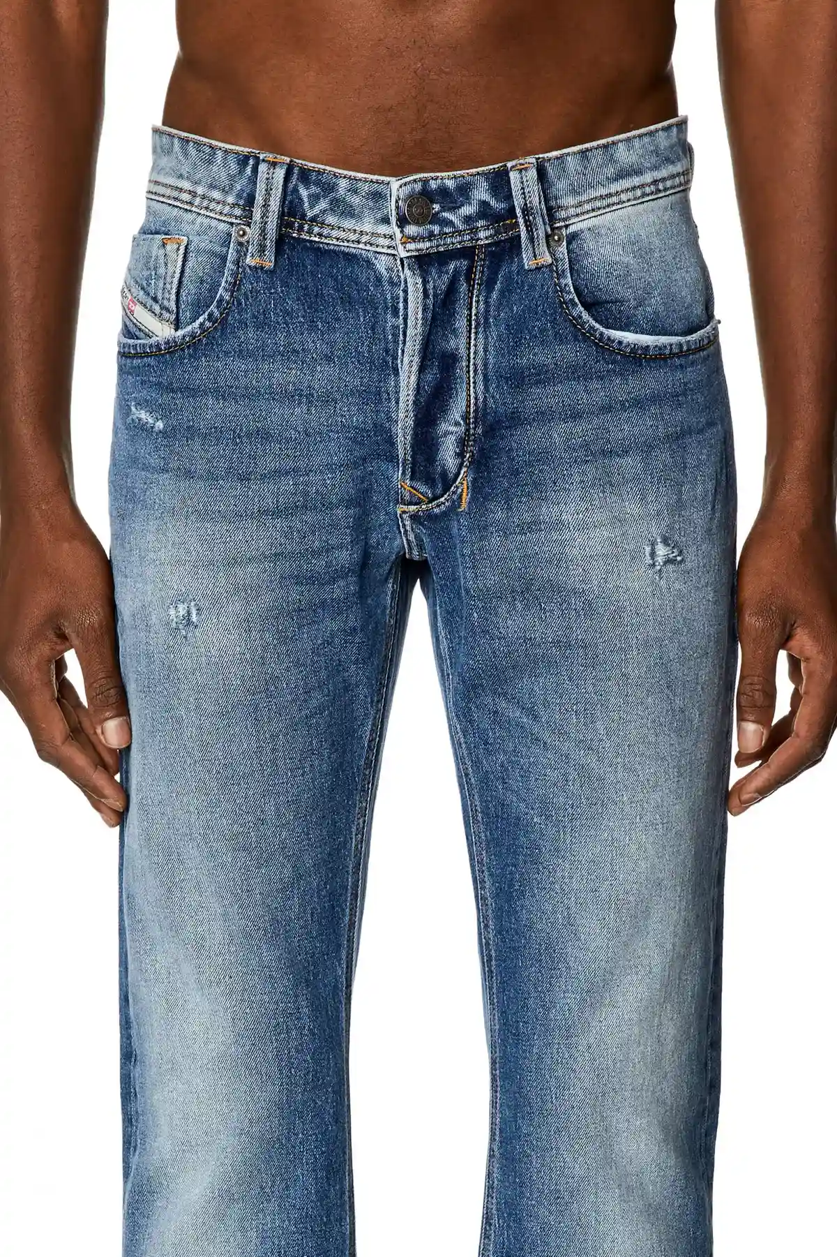 Medium Blue Straight Fit- Larkee Jeans