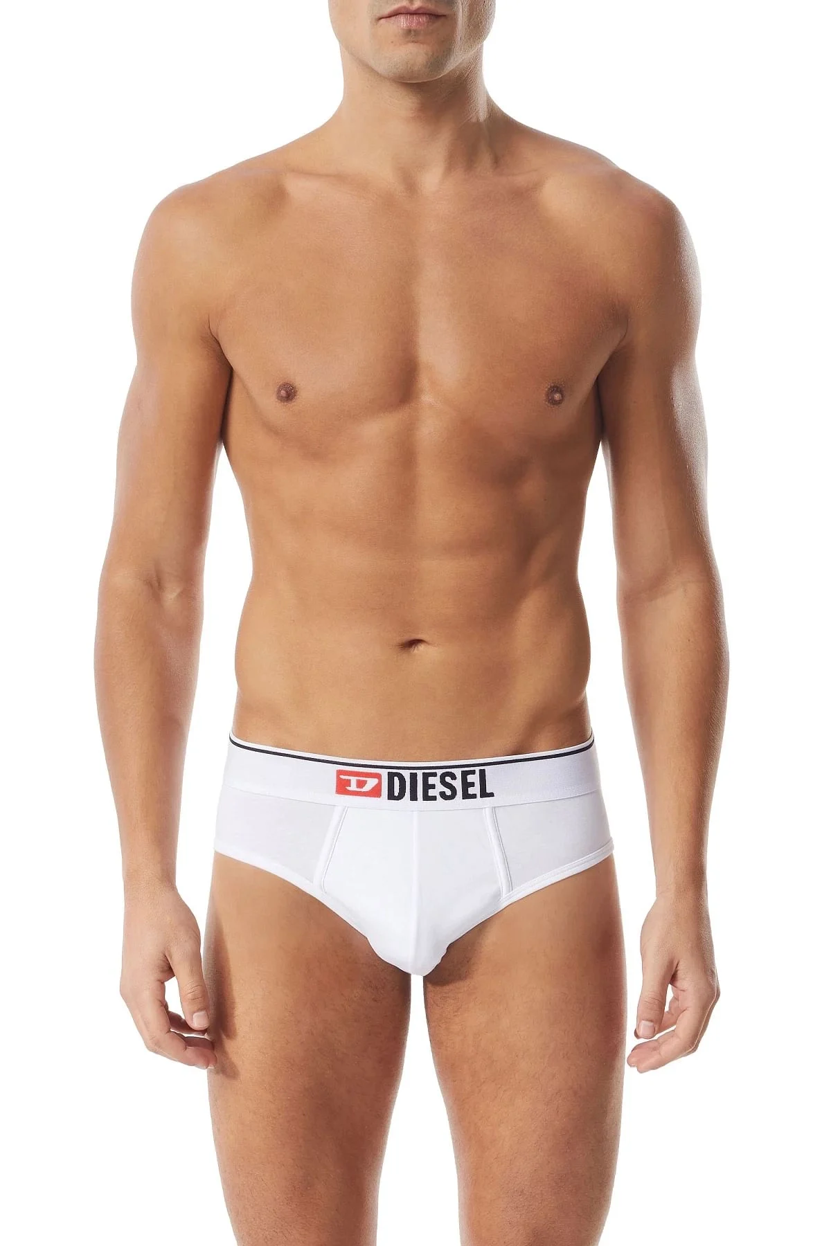 White Briefs with front logo waist