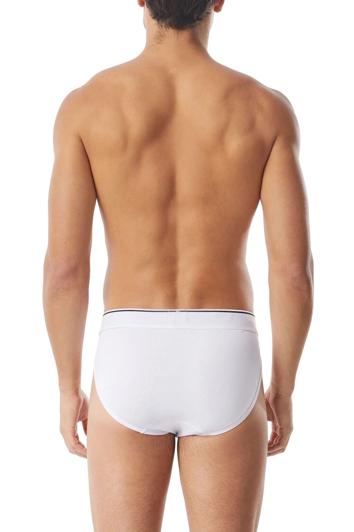 White Briefs with front logo waist