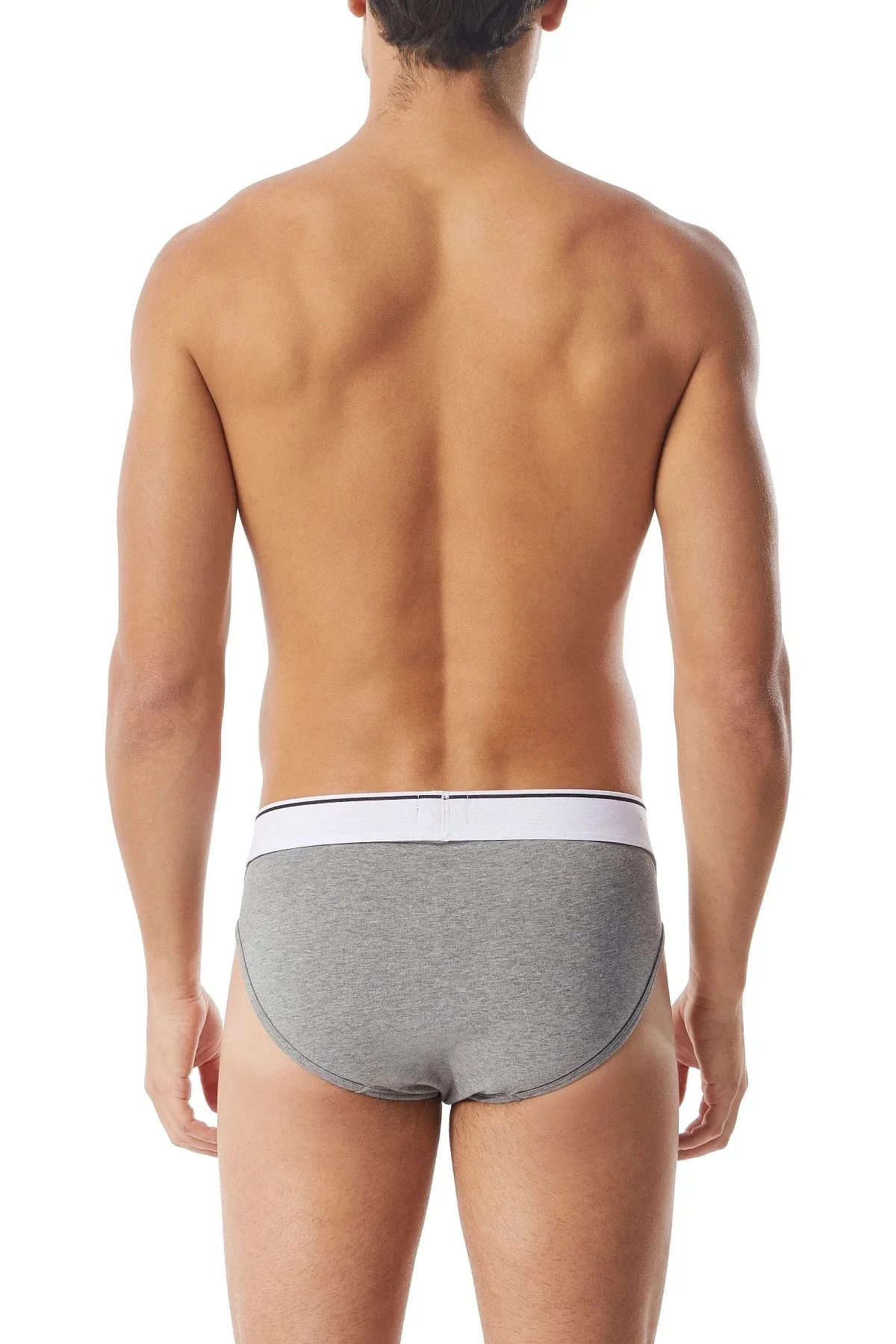 Grey Briefs with front logo waist