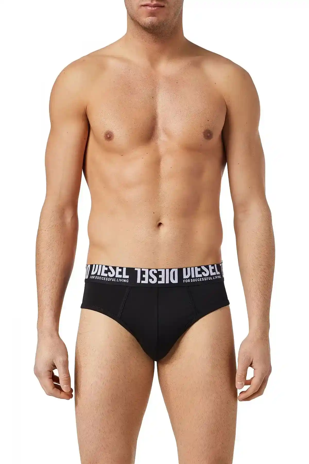 Black Briefs with flipped logo waistband