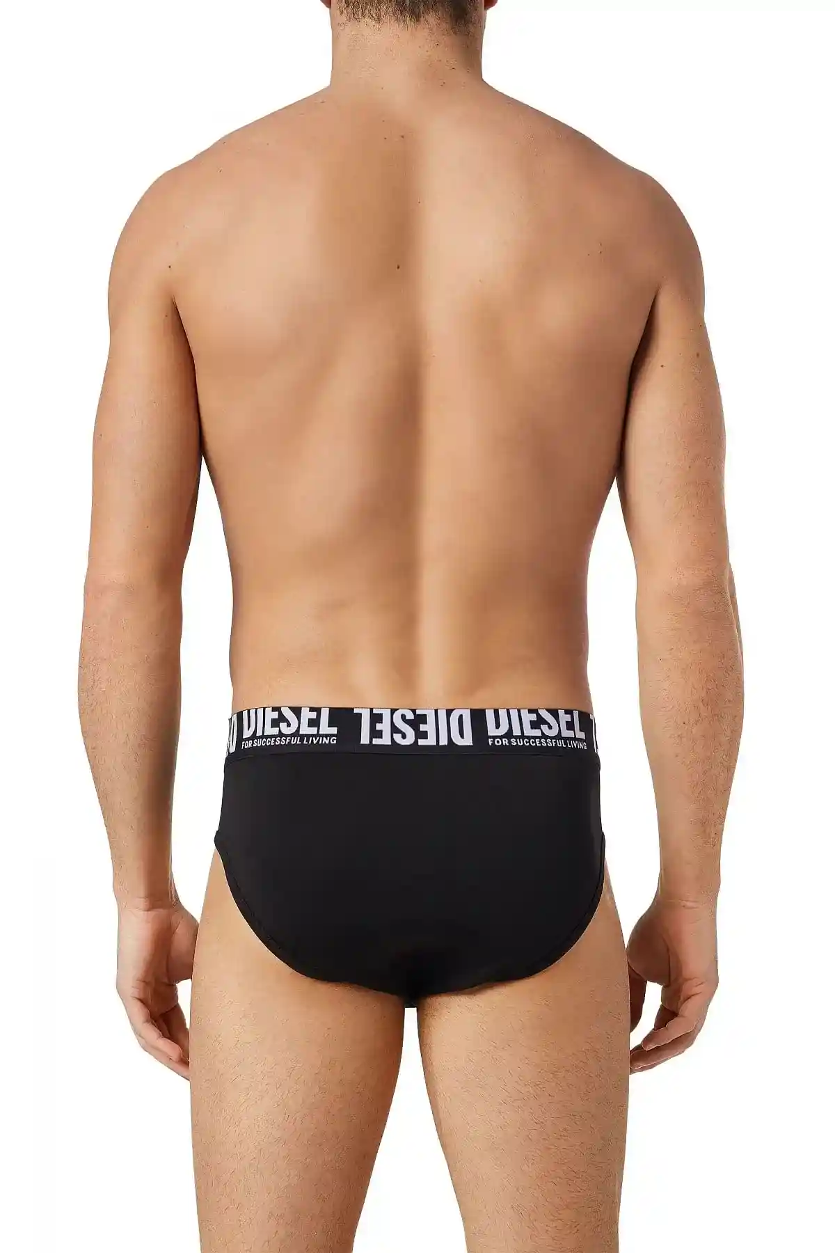 Black Briefs with flipped logo waistband