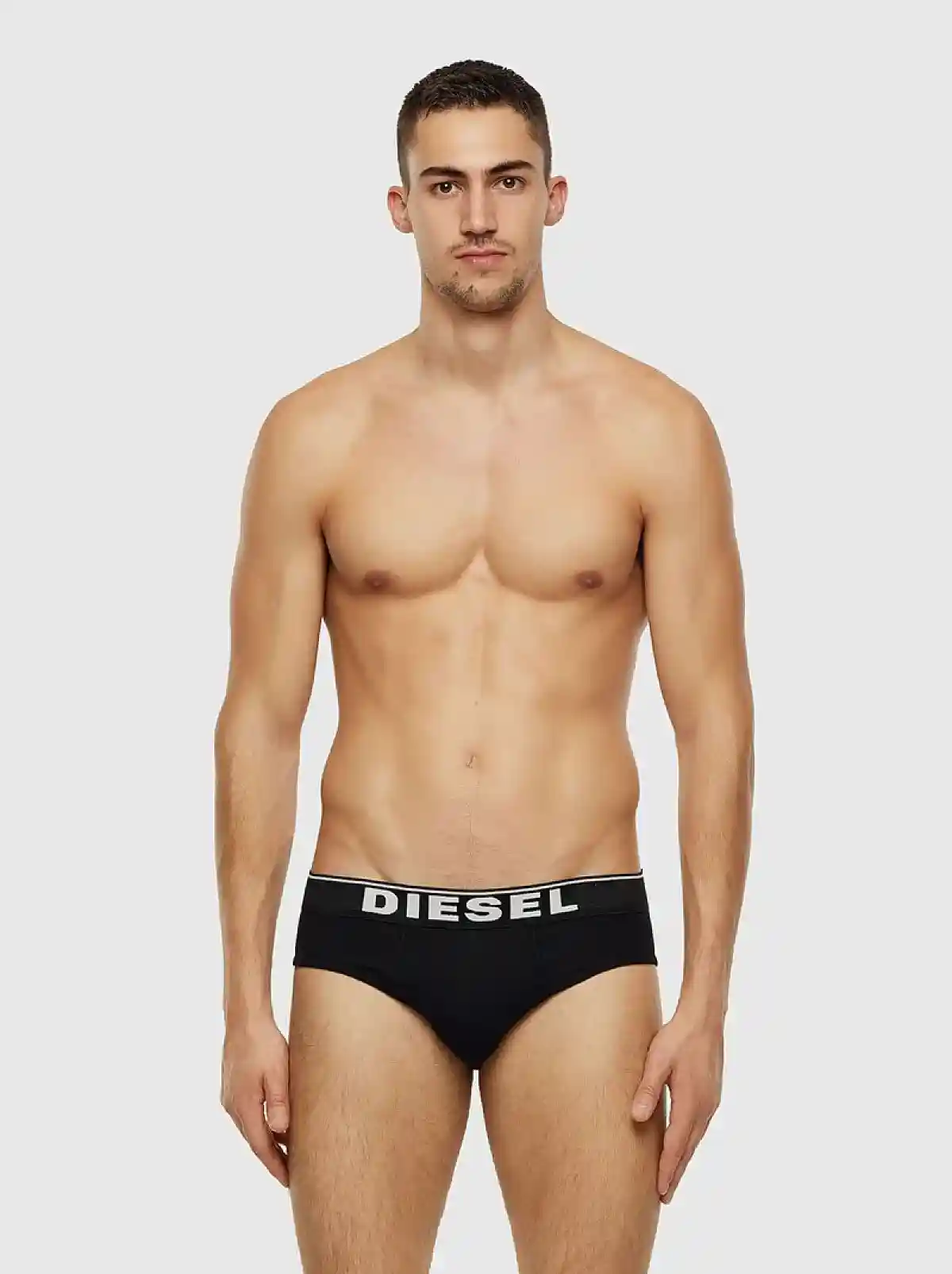 Black and white Briefs with Diesel lettering on waist