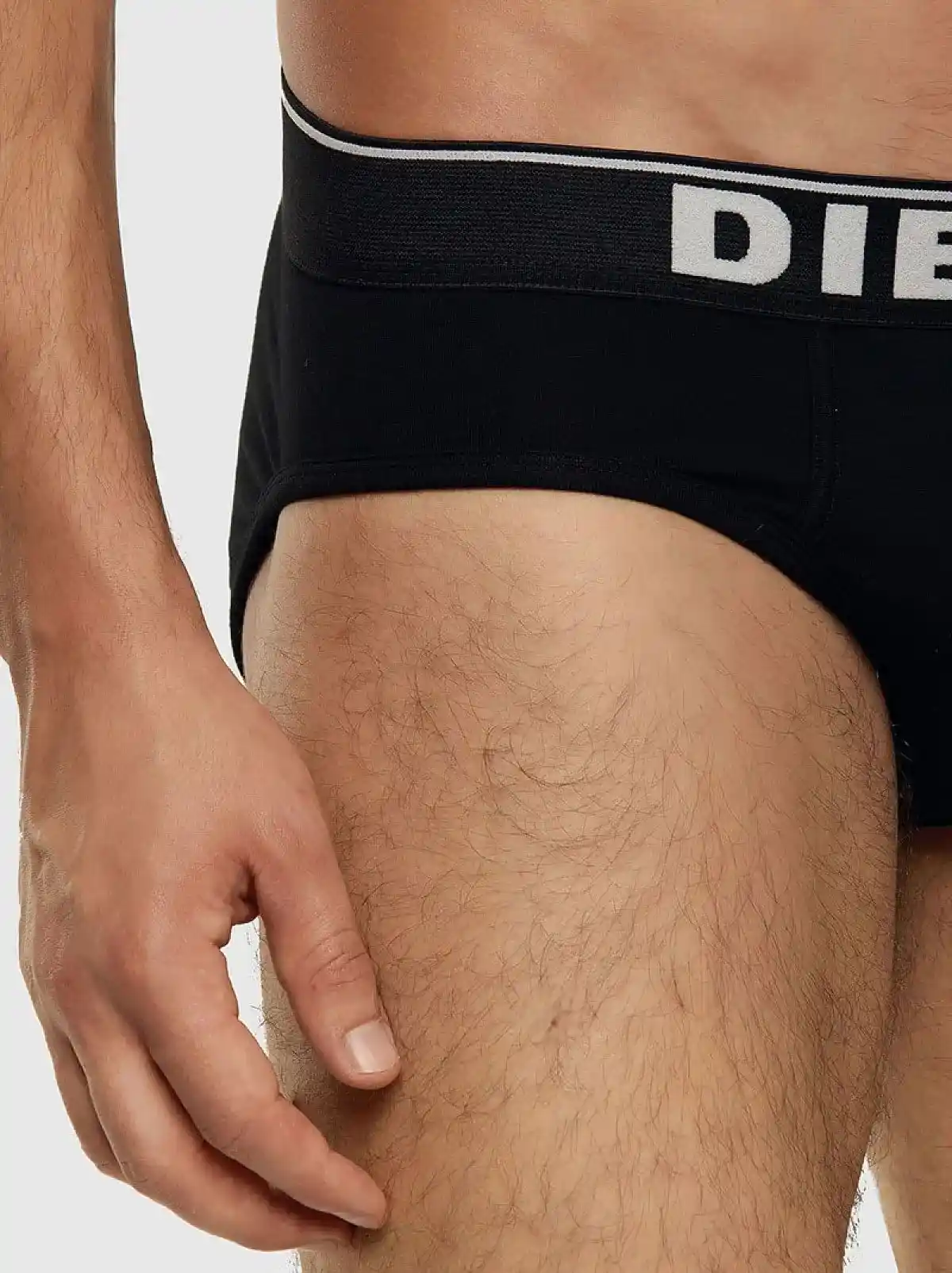 Black and white Briefs with Diesel lettering on waist