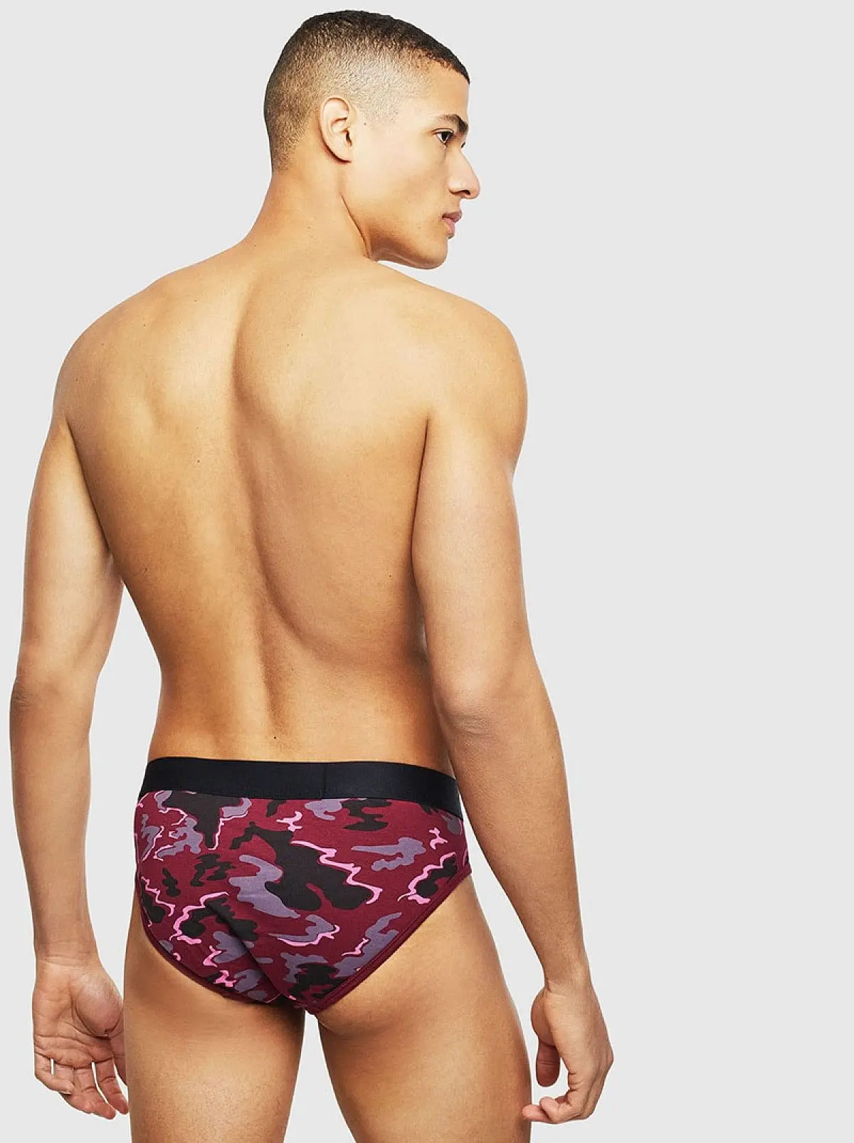 Pink Briefs in tie-dye cotton