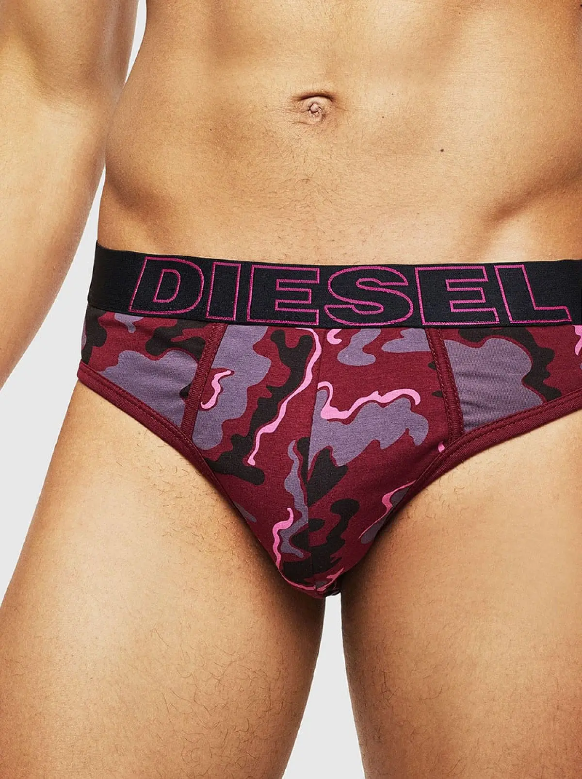 Pink Briefs in tie-dye cotton