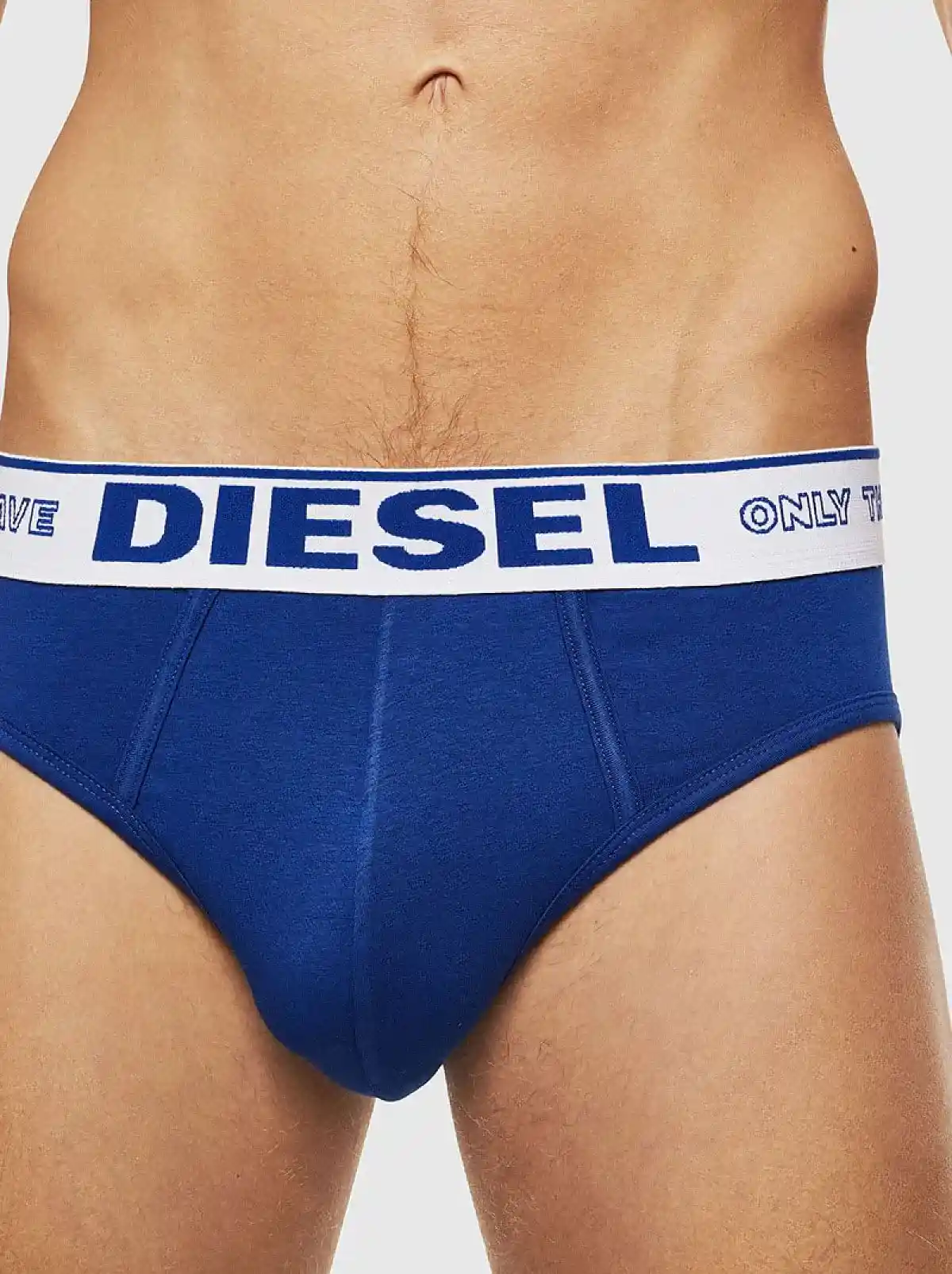 Blue Briefs in modal with logo waistband