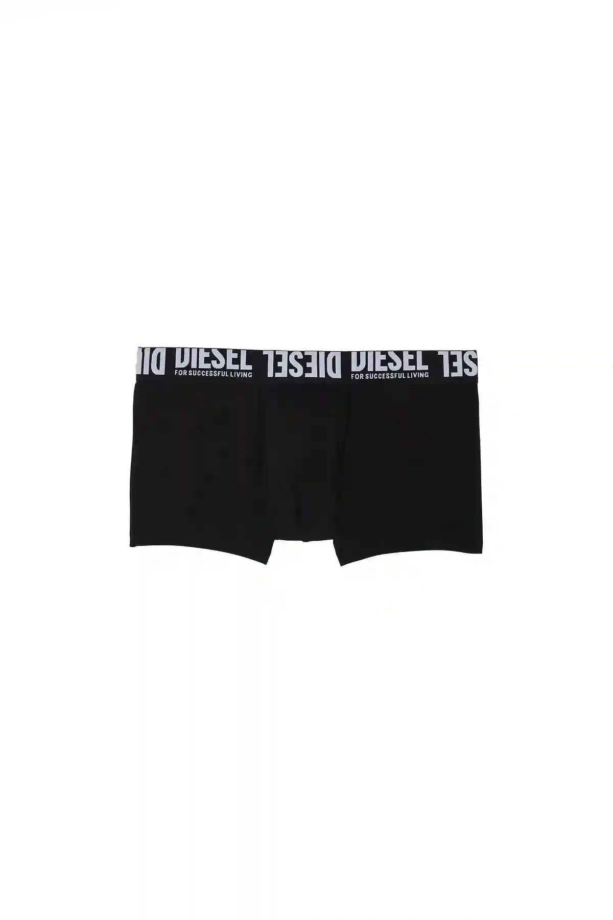 Black Boxer briefs with flipped logo waistband