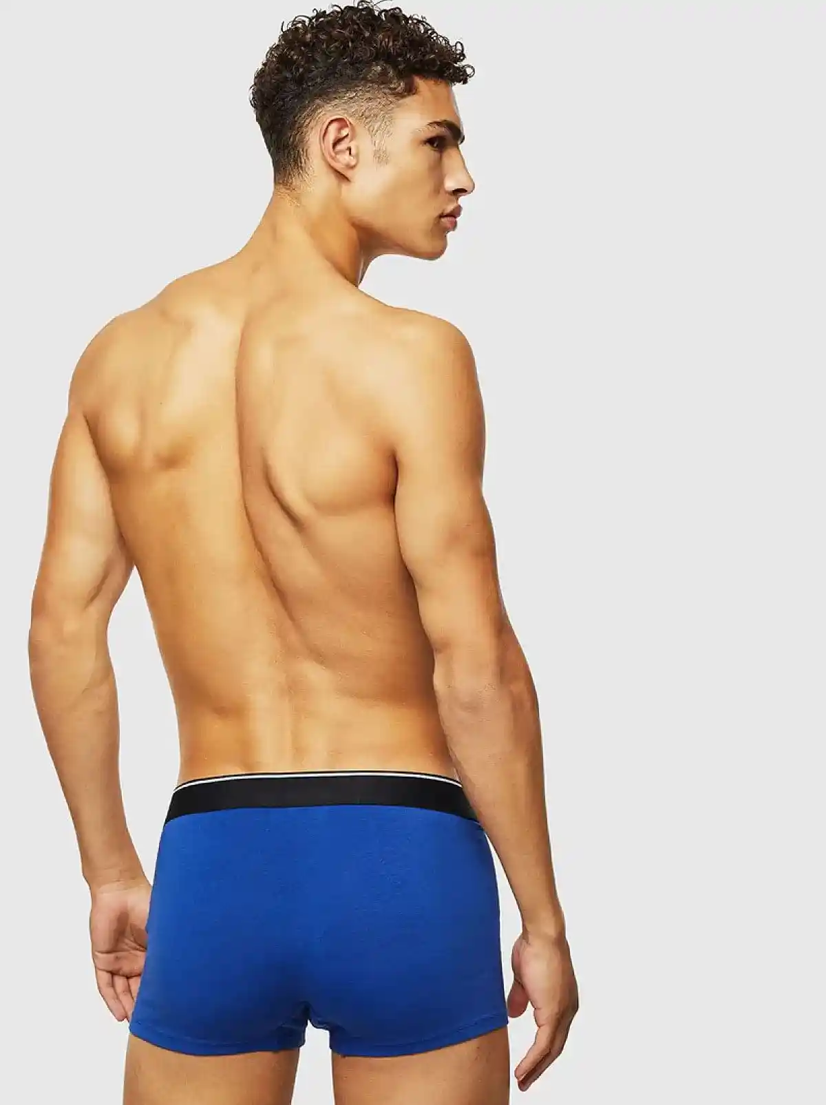 Blue Boxer briefs with Racing Team print