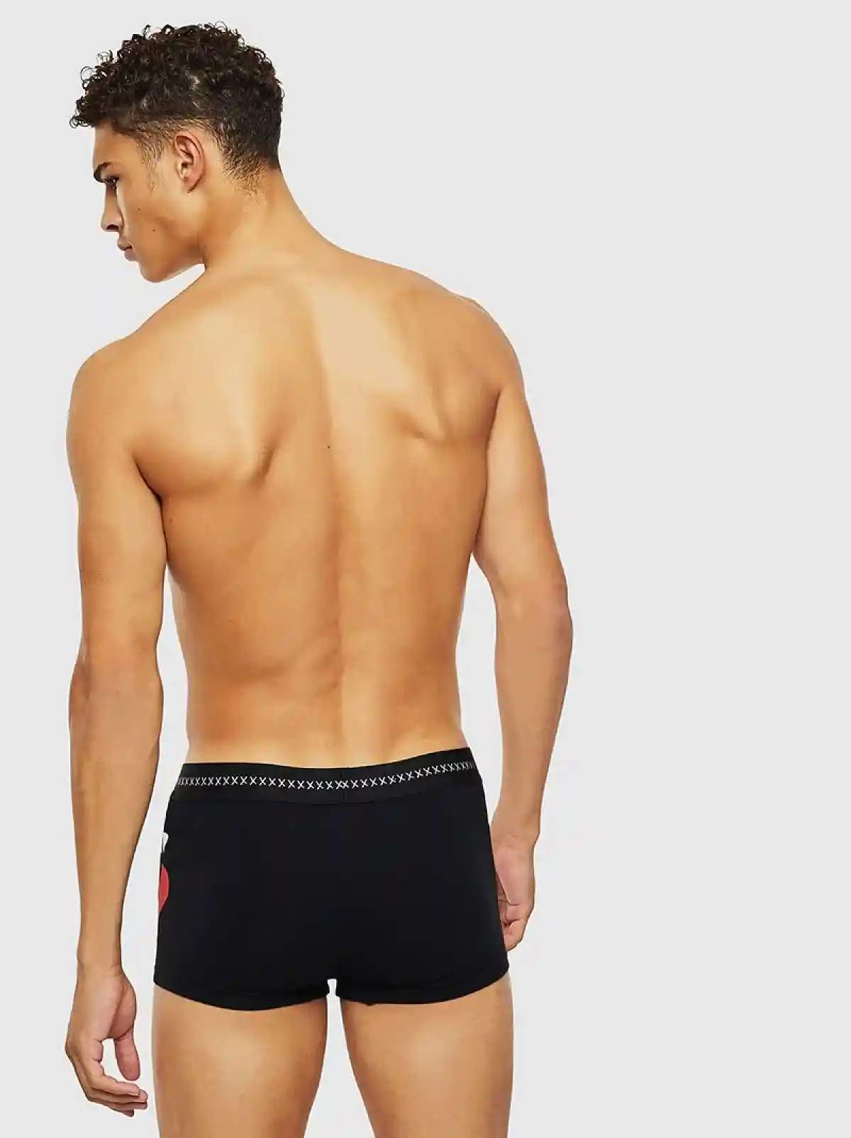 Black Boxer briefs with print