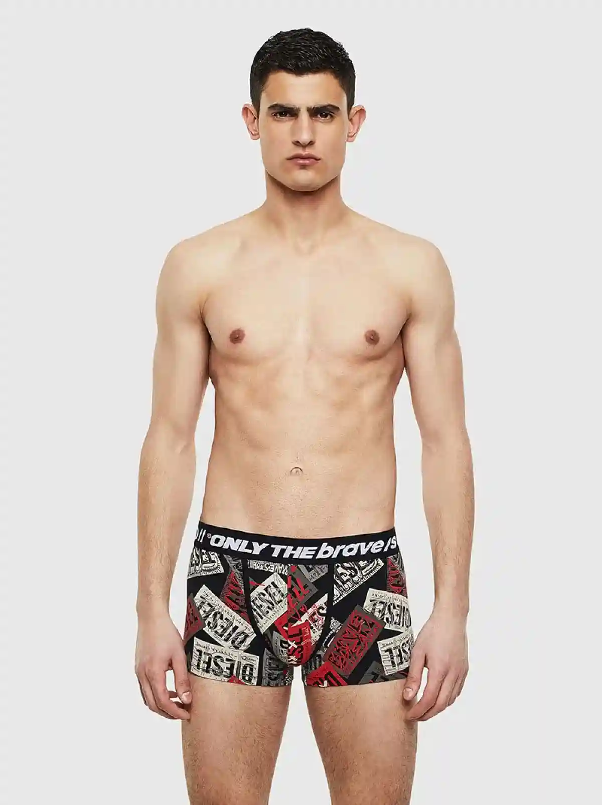 Black Boxer briefs with script logo