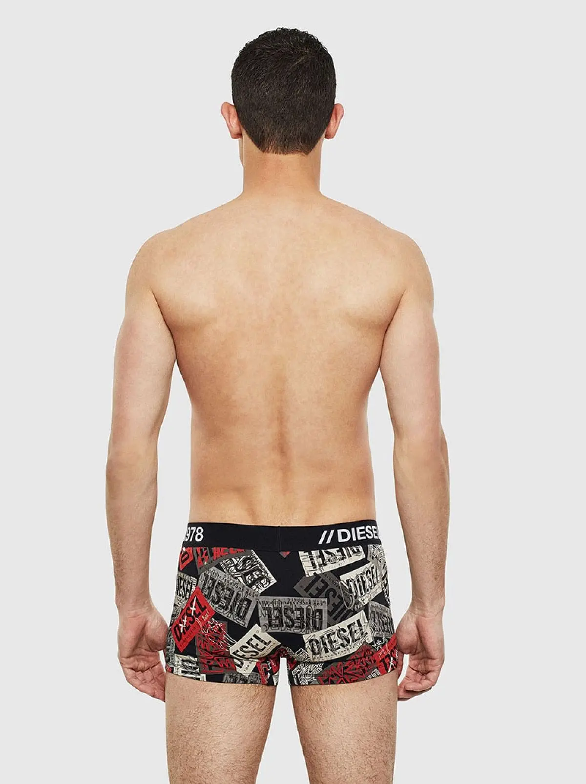 Black Boxer briefs with script logo