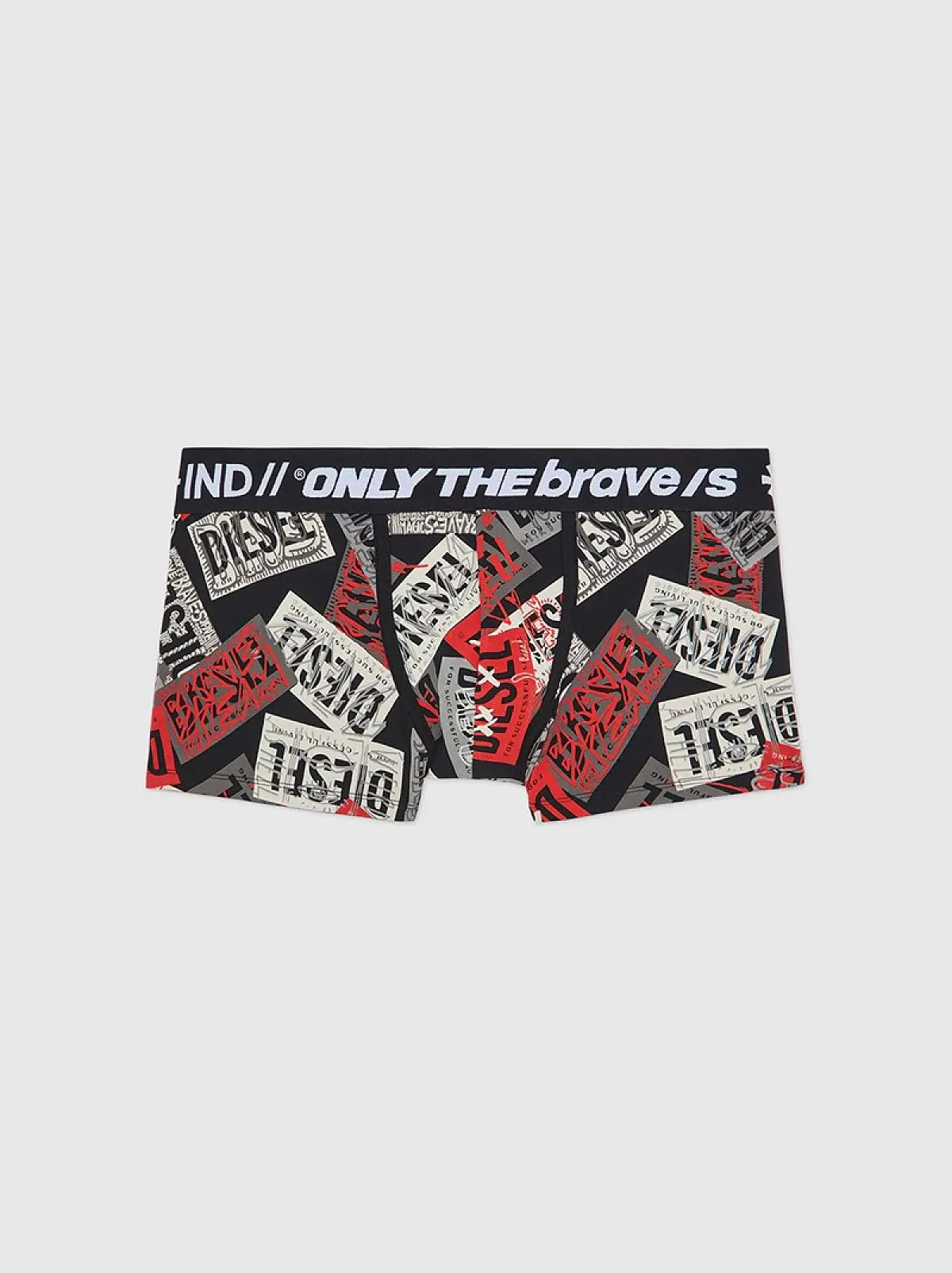 Black Boxer briefs with script logo