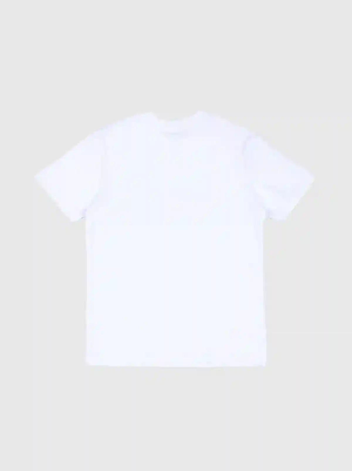 White Cotton t-shirt with double logo
